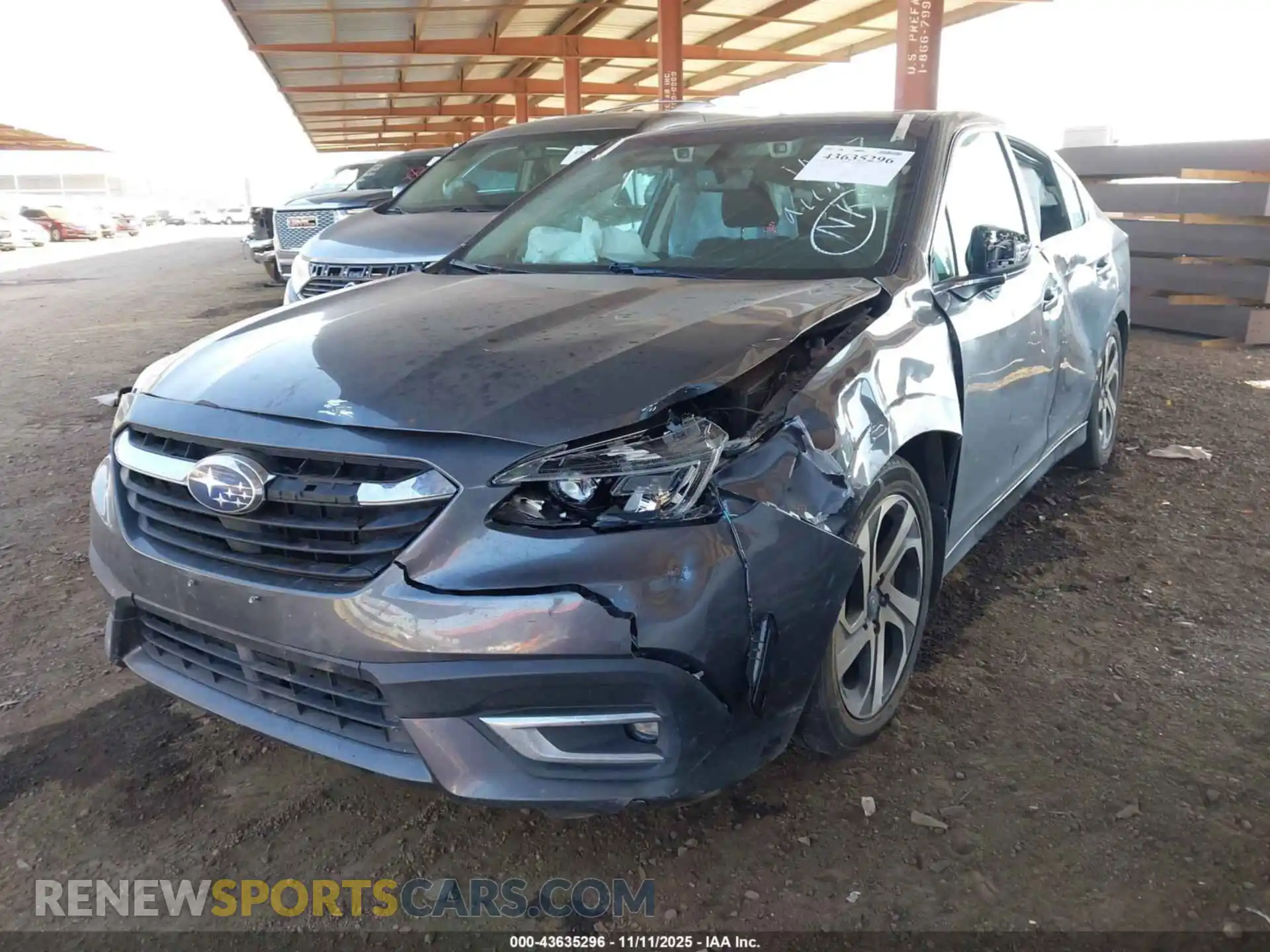 2 fotografías del automóvil dañado 4S3BWGN61M3008979 SUBARU LEGACY 2021