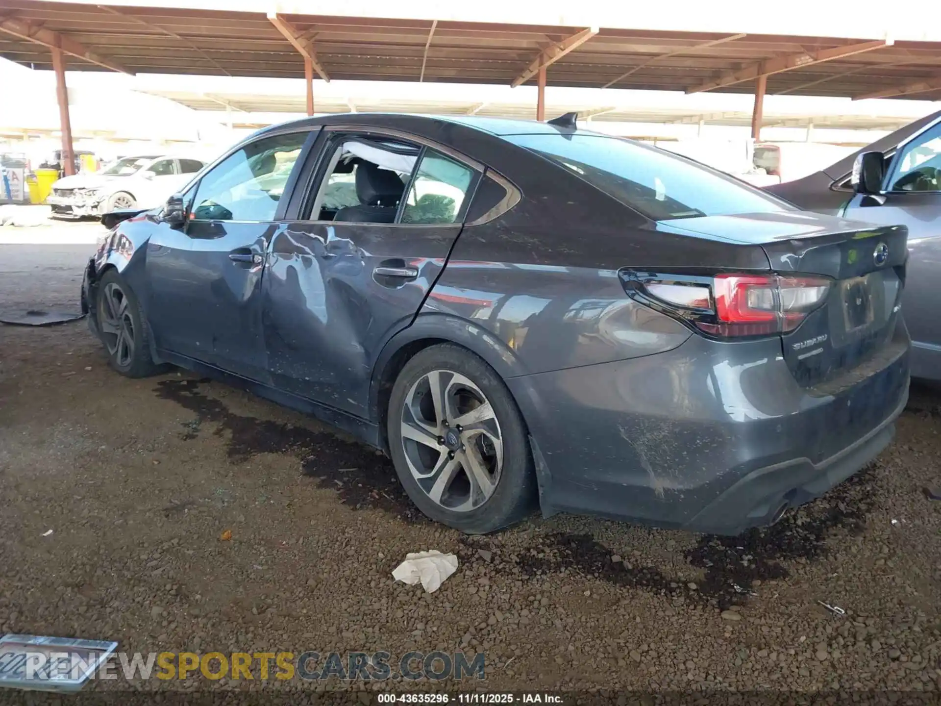 3 fotografías del automóvil dañado 4S3BWGN61M3008979 SUBARU LEGACY 2021