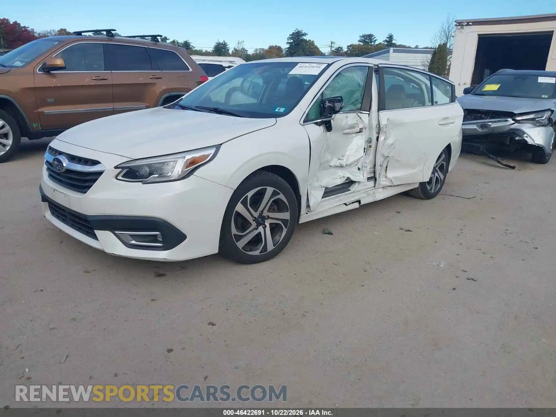 2 Фотография поврежденного автомобиля 4S3BWGN68M3017548 SUBARU LEGACY 2021