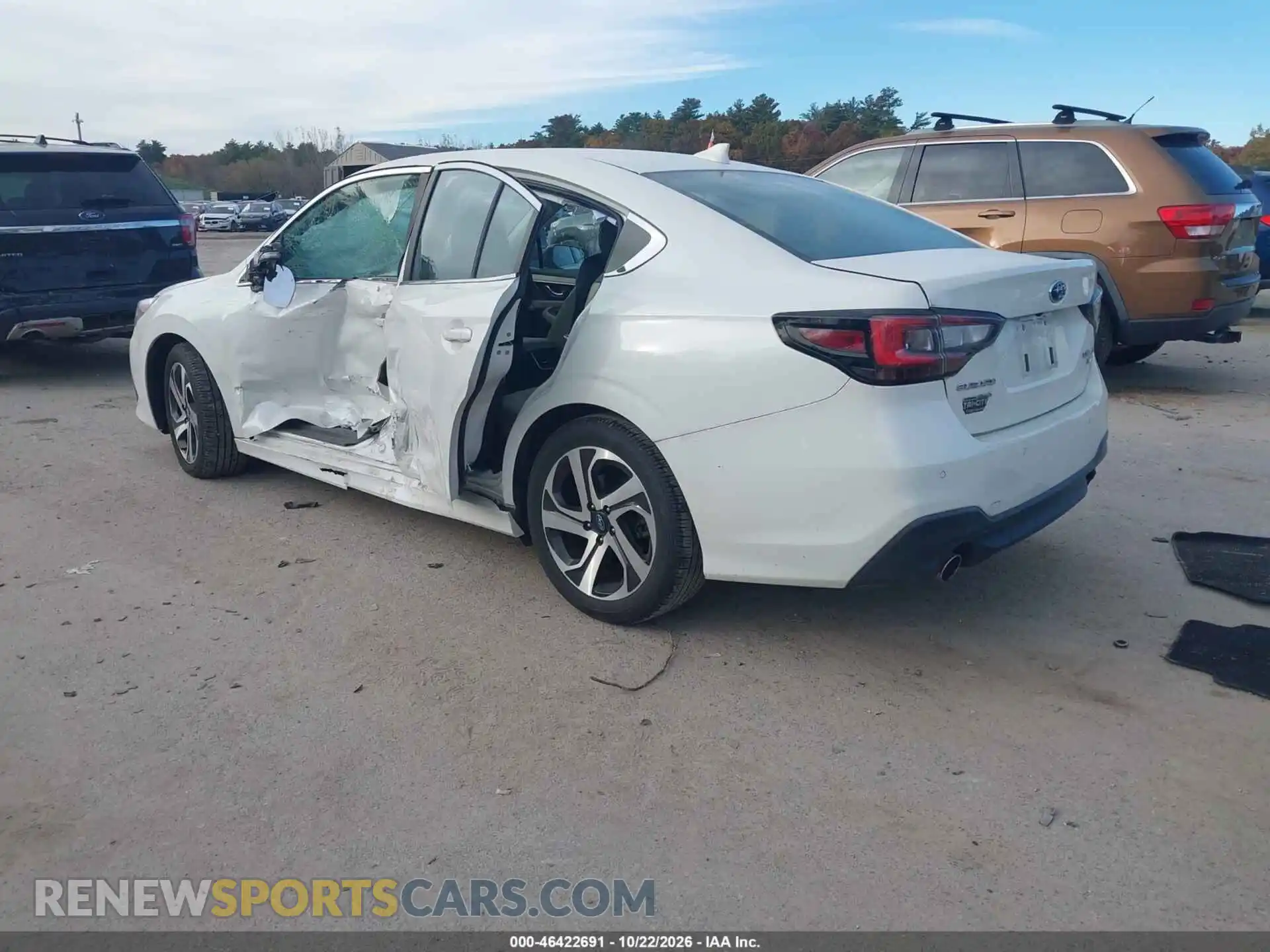 3 Фотография поврежденного автомобиля 4S3BWGN68M3017548 SUBARU LEGACY 2021