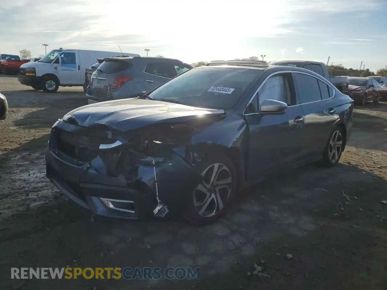 1 Photograph of a damaged car 4S3BWGP64M3009170 SUBARU LEGACY 2021