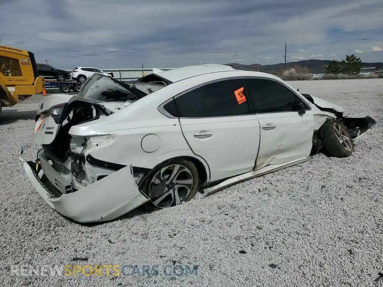 3 fotografías del automóvil dañado 4S3BWGP66M3004293 SUBARU LEGACY 2021