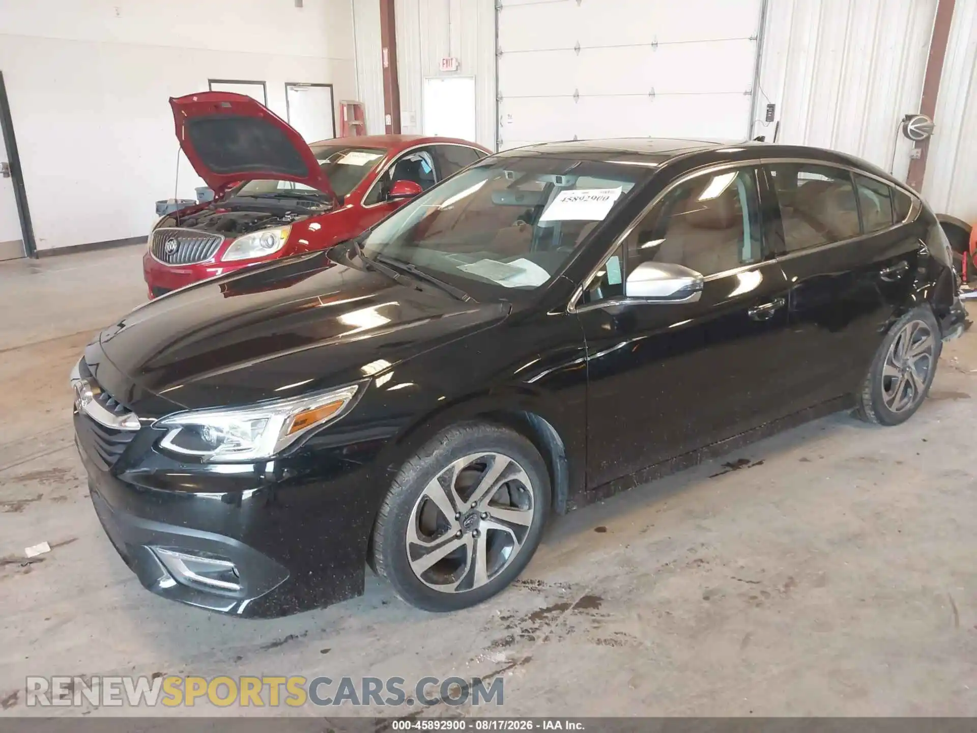 2 fotografías del automóvil dañado 4S3BWGP66M3011583 SUBARU LEGACY 2021