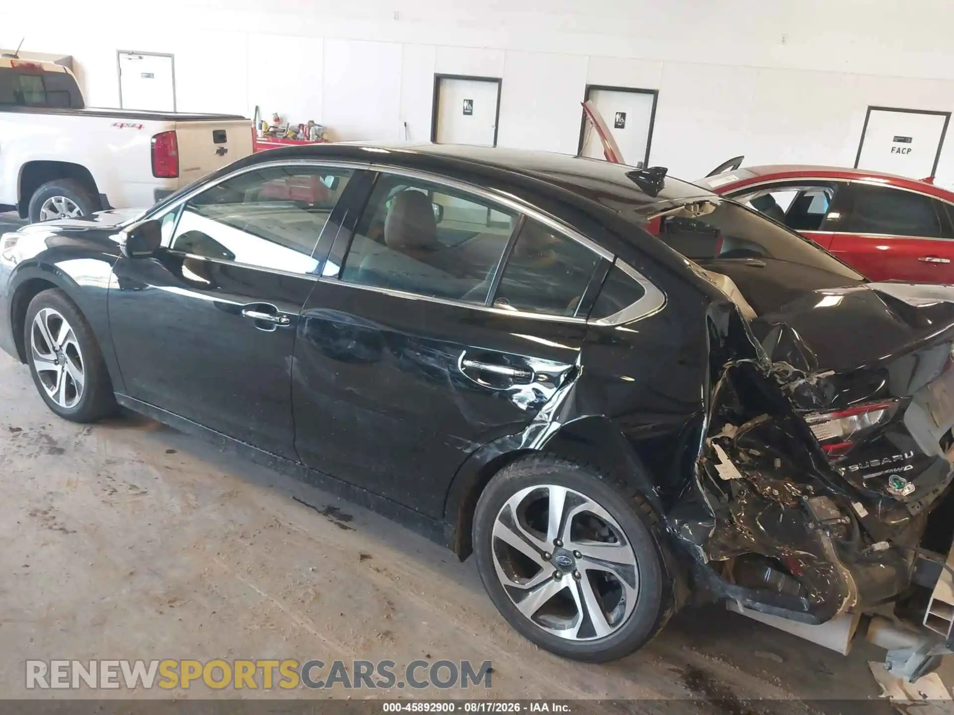 3 fotografías del automóvil dañado 4S3BWGP66M3011583 SUBARU LEGACY 2021
