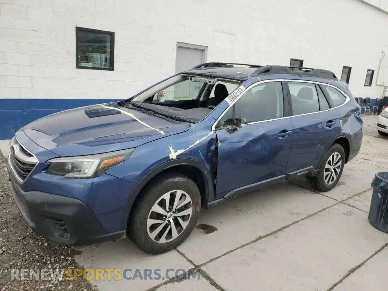 1 Photograph of a damaged car 4S4BTAAC8M3103908 SUBARU LEGACY 2021