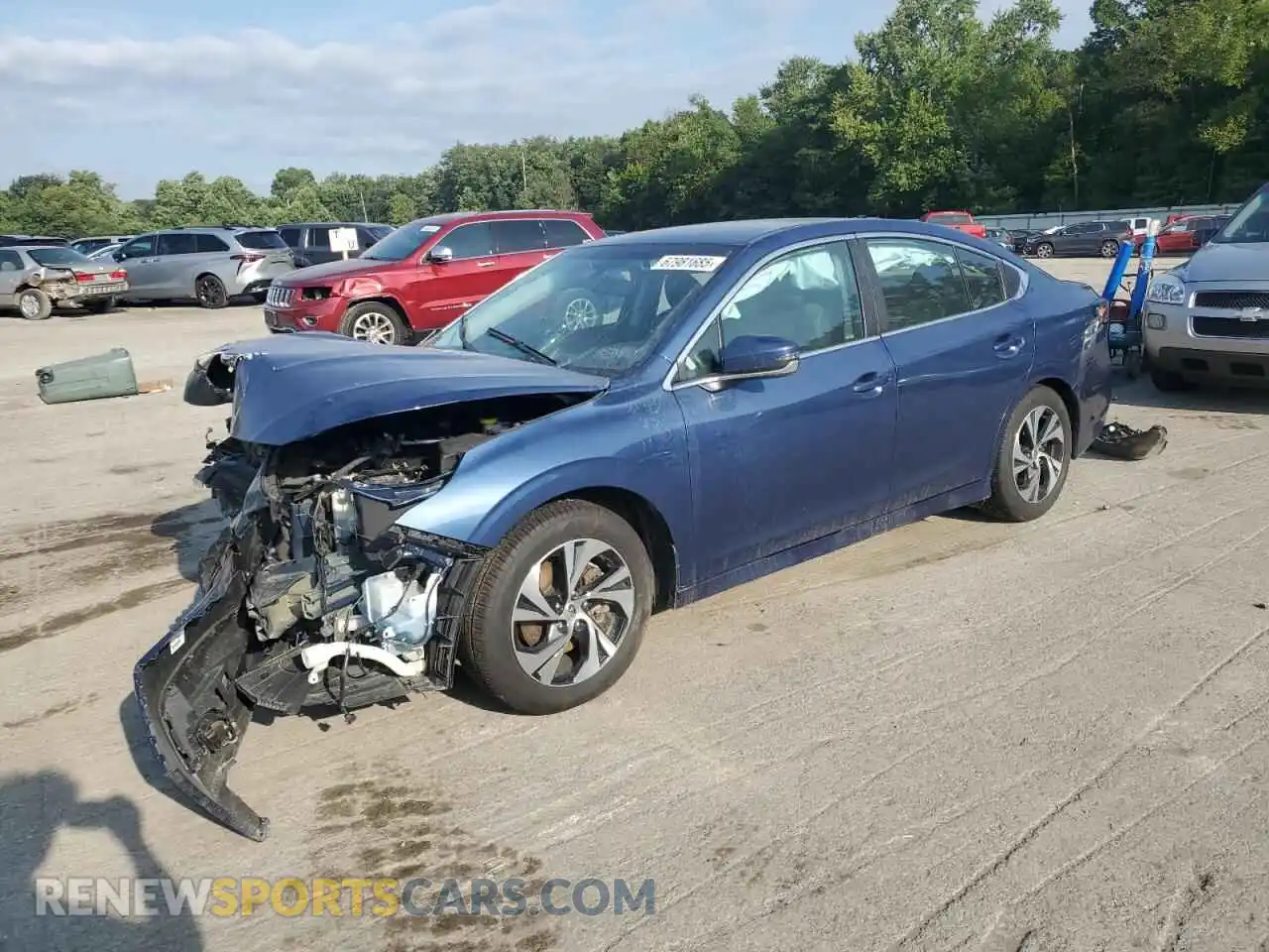 1 Photograph of a damaged car 4S3BWAD67N3018917 SUBARU LEGACY 2022