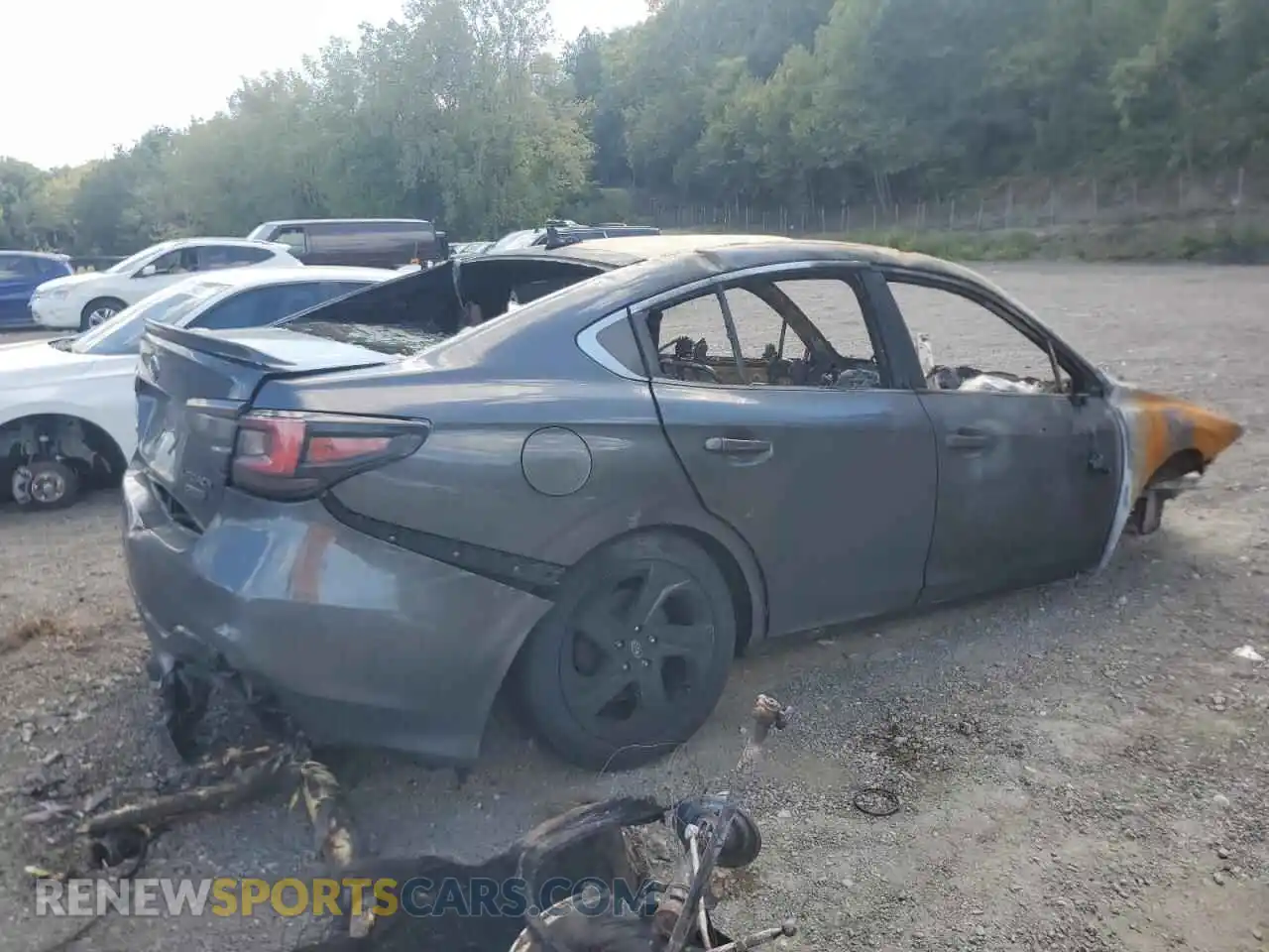 3 fotografías del automóvil dañado 4S3BWAH64N3002278 SUBARU LEGACY 2022