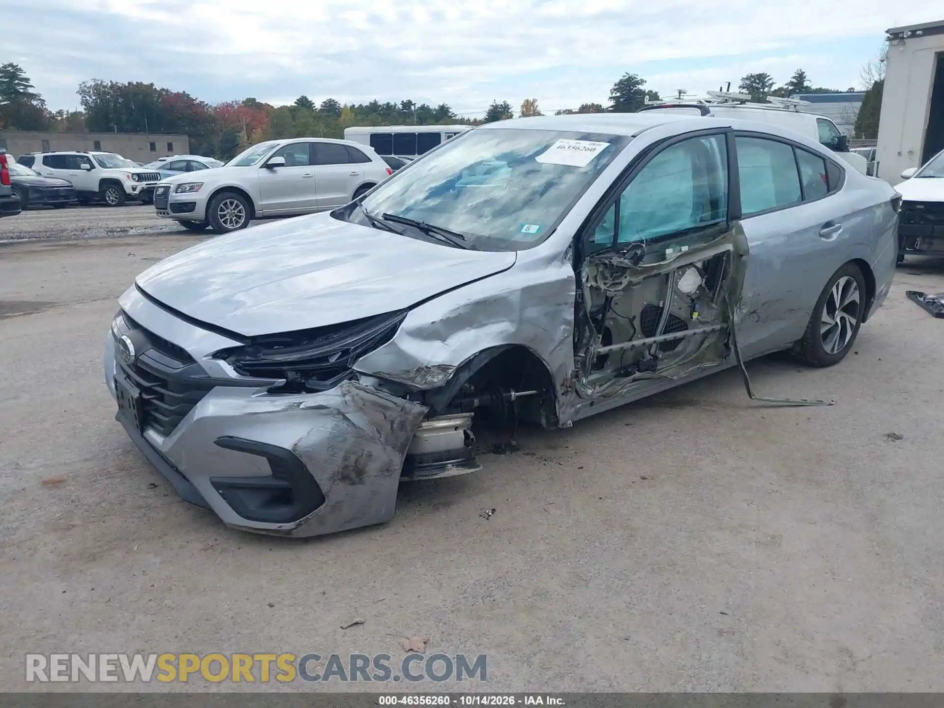 2 fotografías del automóvil dañado 4S3BWAC61P3010669 SUBARU LEGACY 2023