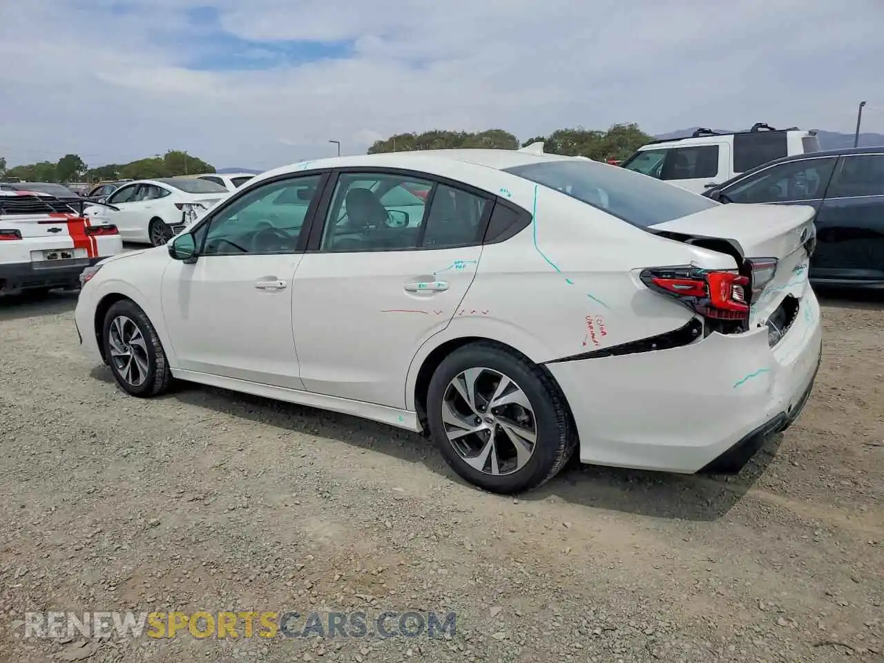 2 Photograph of a damaged car 4S3BWAF60P3004471 SUBARU LEGACY 2023
