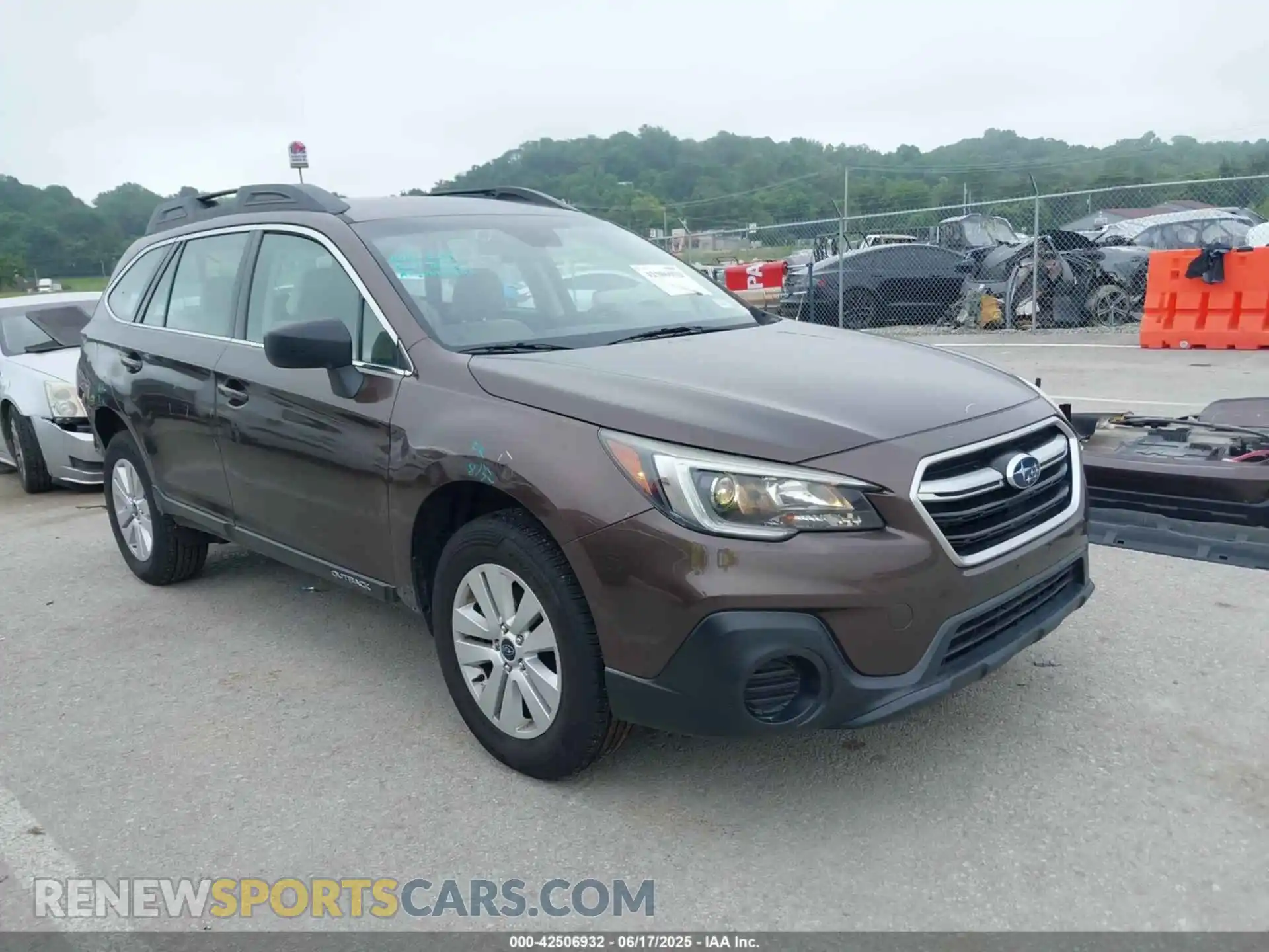 1 Photograph of a damaged car 4S4BSABC0K3283688 SUBARU OUTBACK 2019