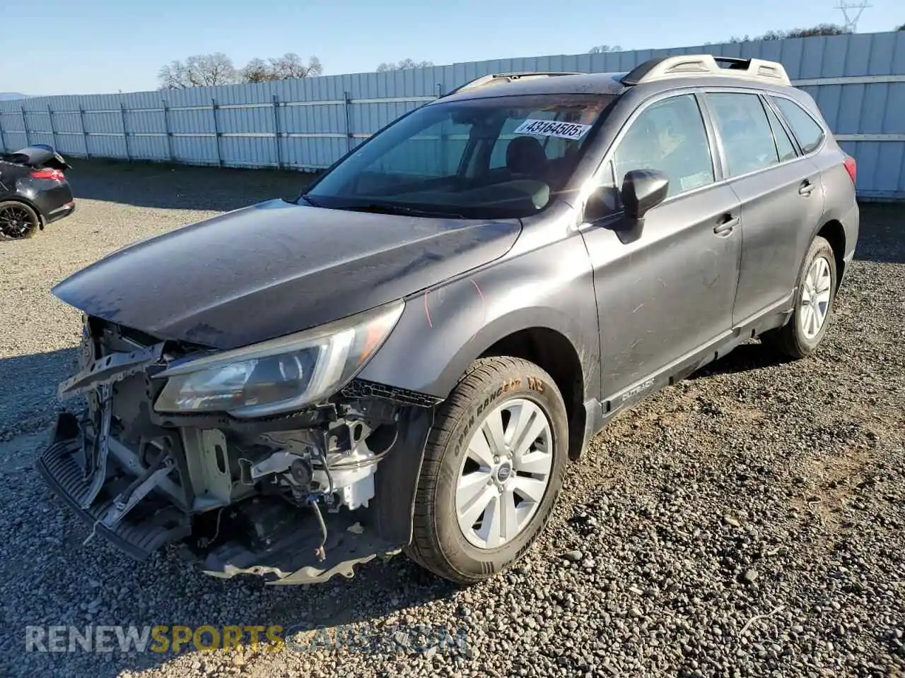 1 Photograph of a damaged car 4S4BSABC1K3300952 SUBARU OUTBACK 2019