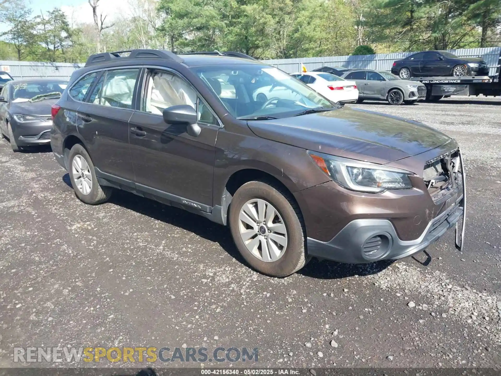 1 Photograph of a damaged car 4S4BSABC2K3203016 SUBARU OUTBACK 2019