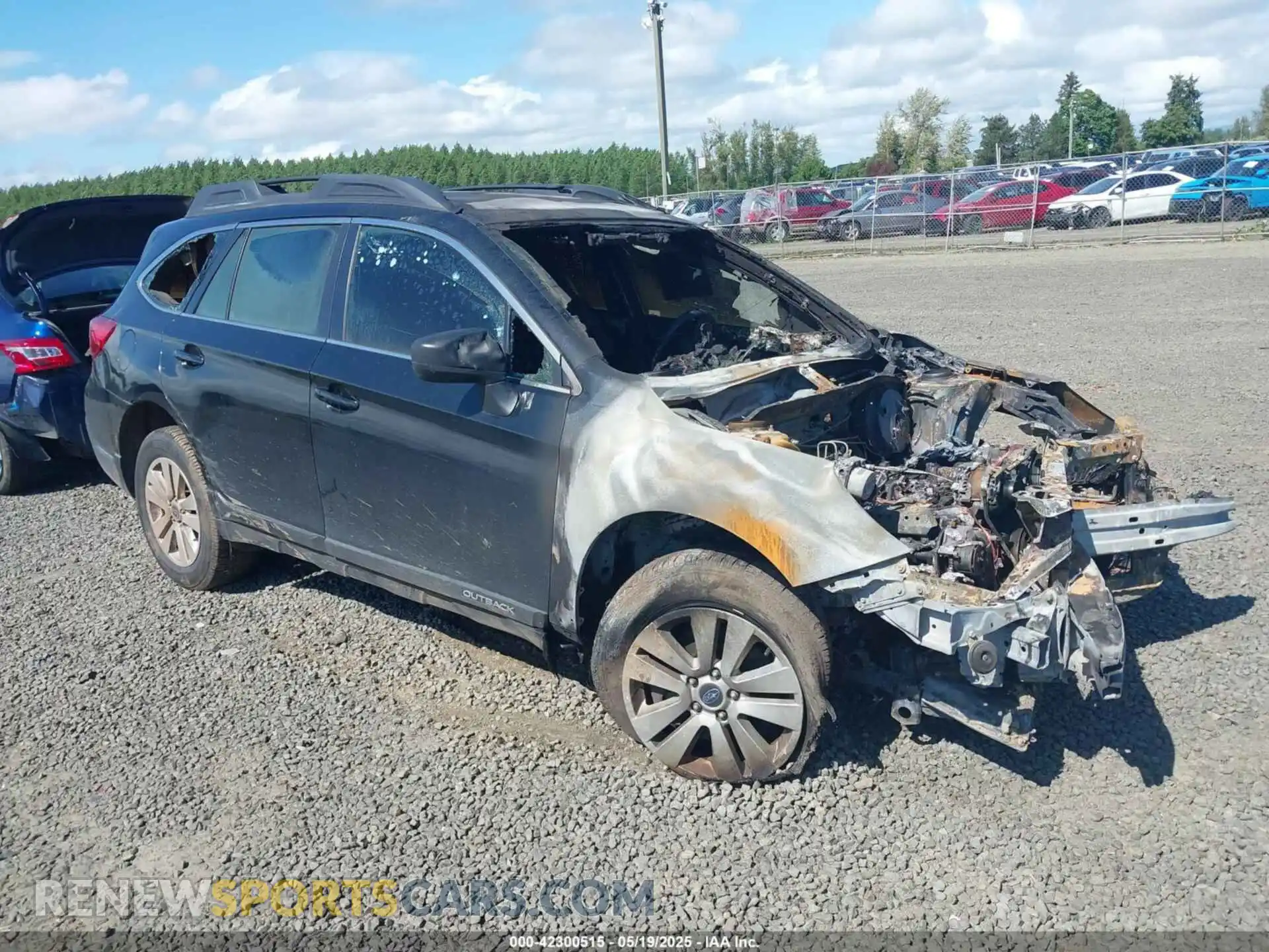1 Photograph of a damaged car 4S4BSABC3K3216289 SUBARU OUTBACK 2019