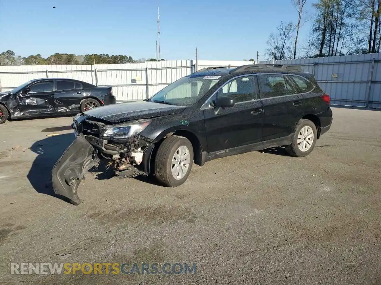 1 Photograph of a damaged car 4S4BSABC4K3242660 SUBARU OUTBACK 2019