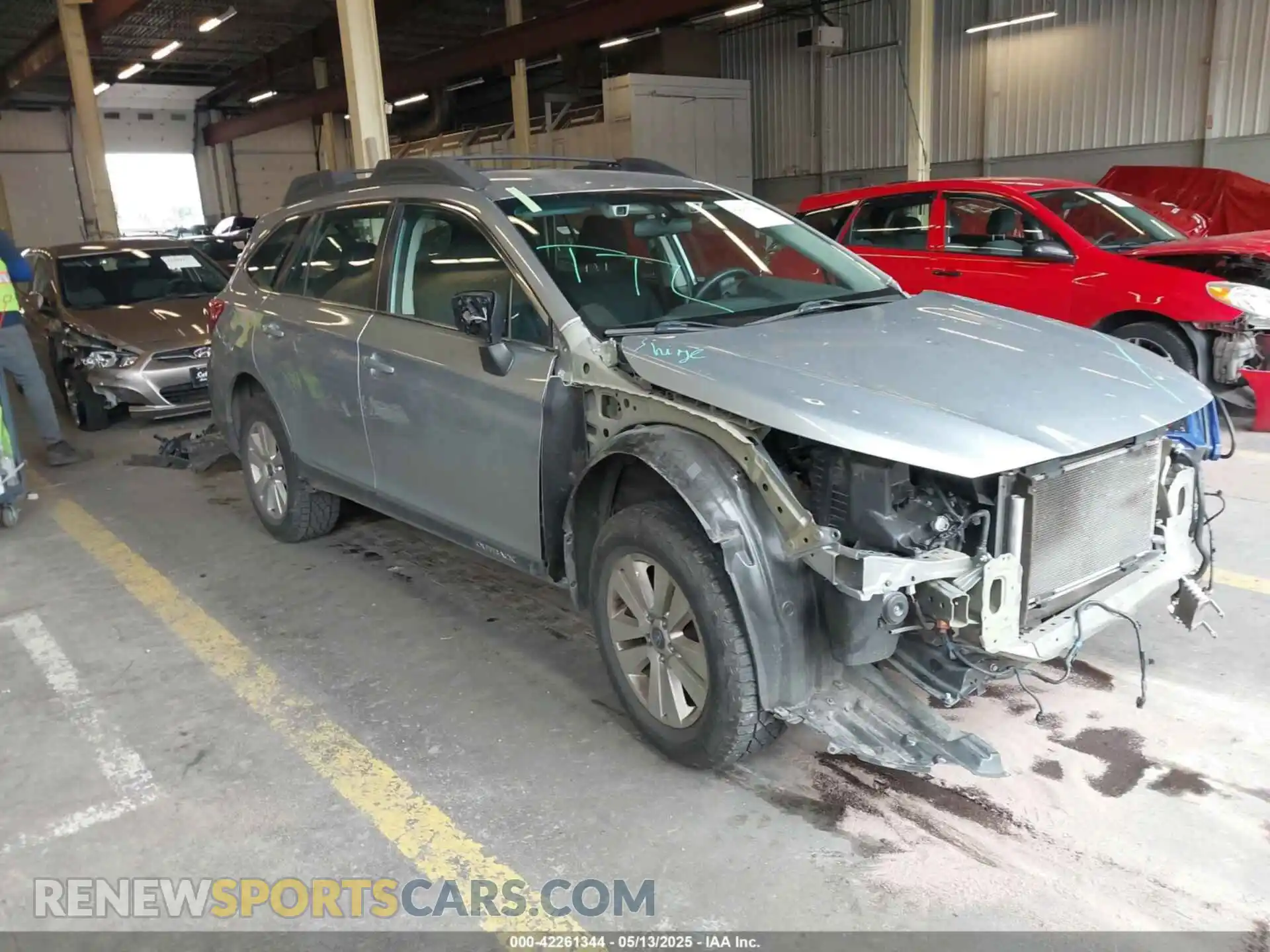 1 Photograph of a damaged car 4S4BSABC8K3288427 SUBARU OUTBACK 2019