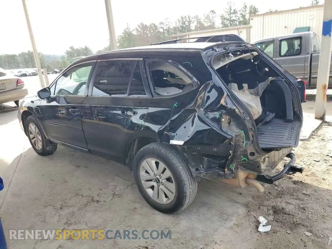 2 Photograph of a damaged car 4S4BSAFC0K3290375 SUBARU OUTBACK 2019