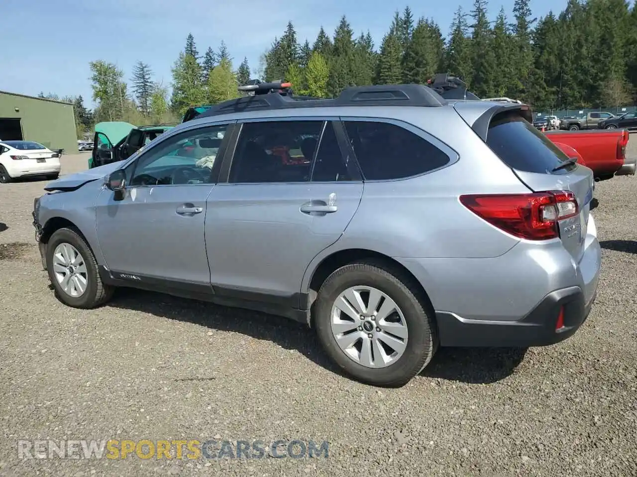 2 Photograph of a damaged car 4S4BSAFC1K3293267 SUBARU OUTBACK 2019