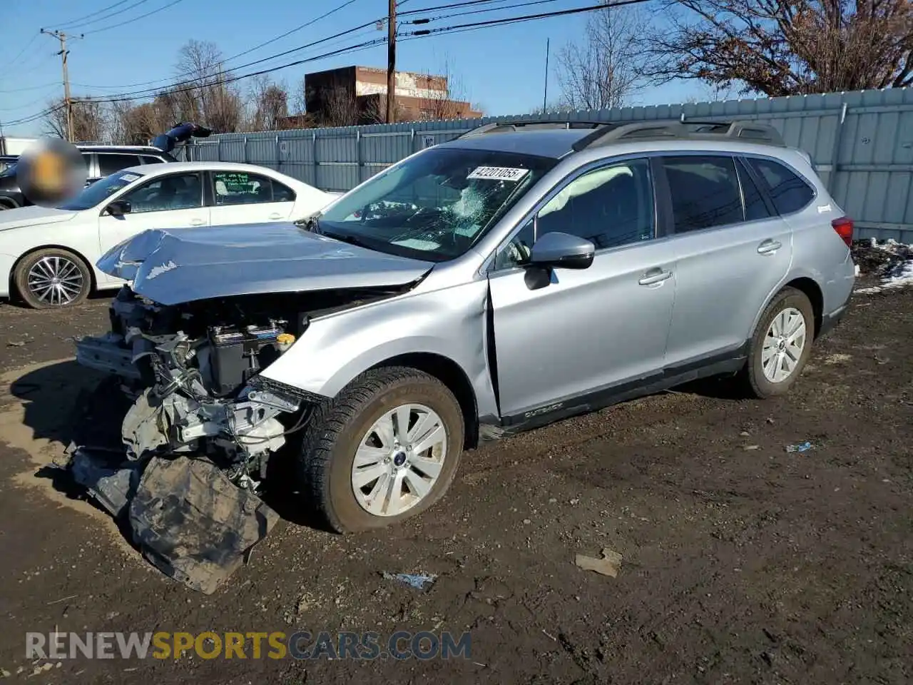 1 Photograph of a damaged car 4S4BSAFC2K3383379 SUBARU OUTBACK 2019