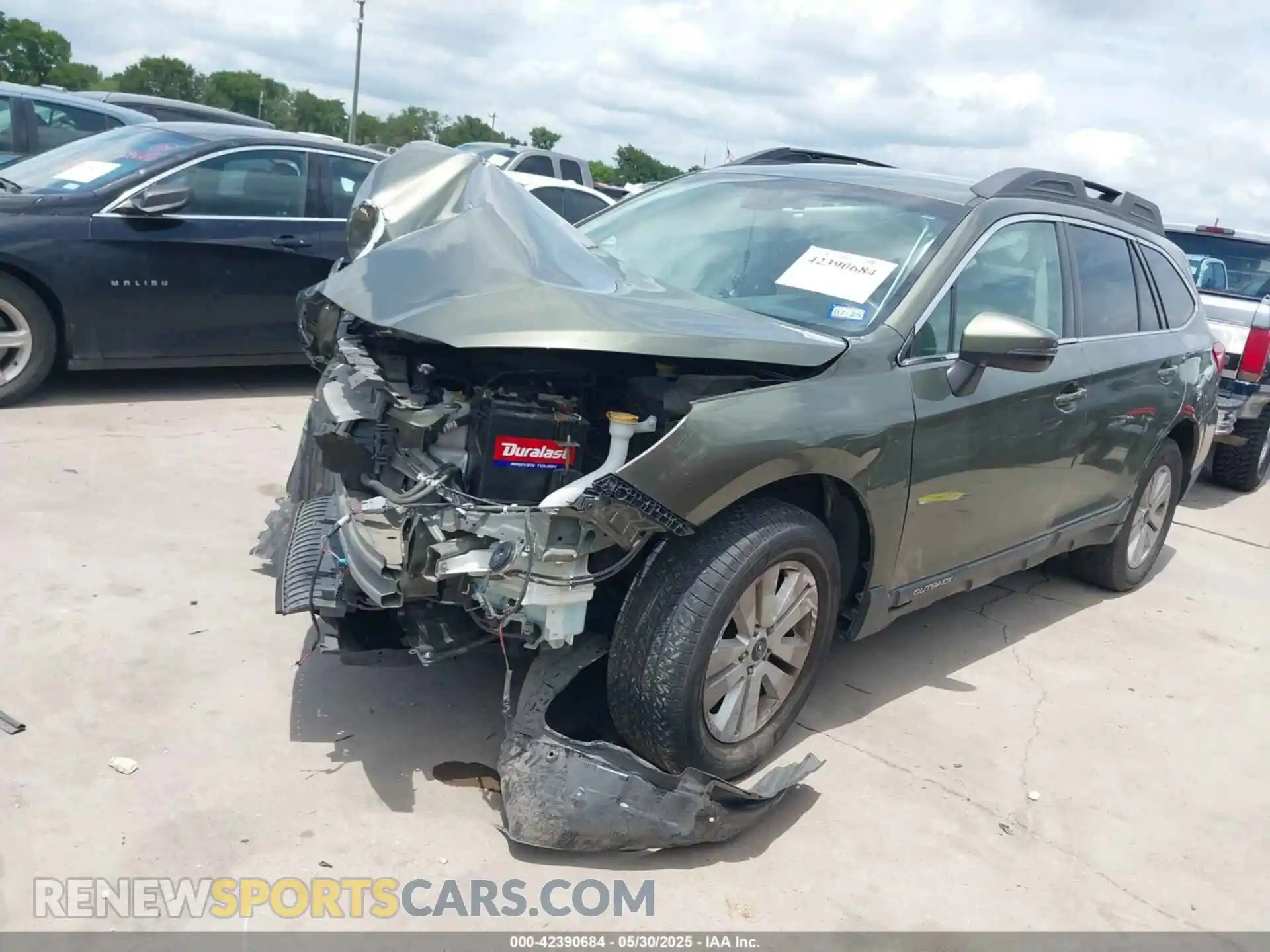 2 Photograph of a damaged car 4S4BSAFC3K3323076 SUBARU OUTBACK 2019