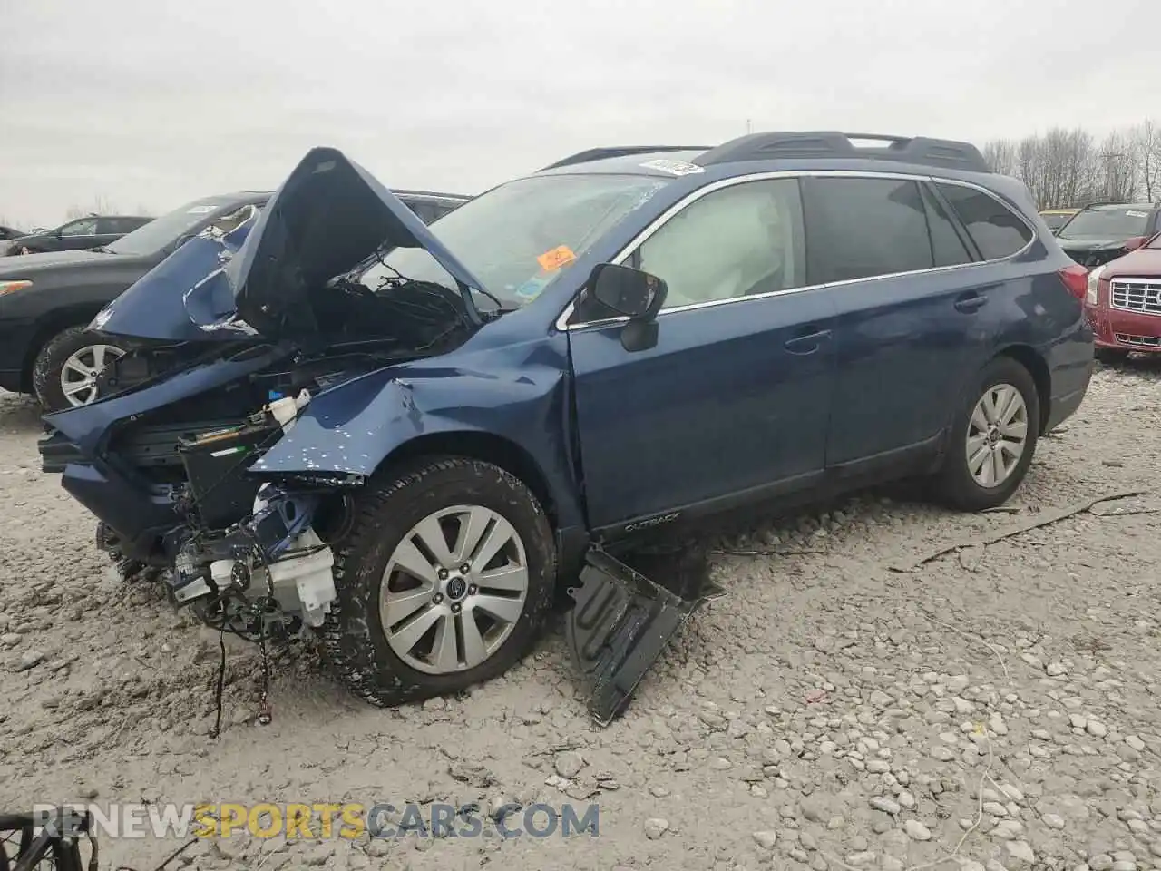 1 Photograph of a damaged car 4S4BSAFC3K3347555 SUBARU OUTBACK 2019
