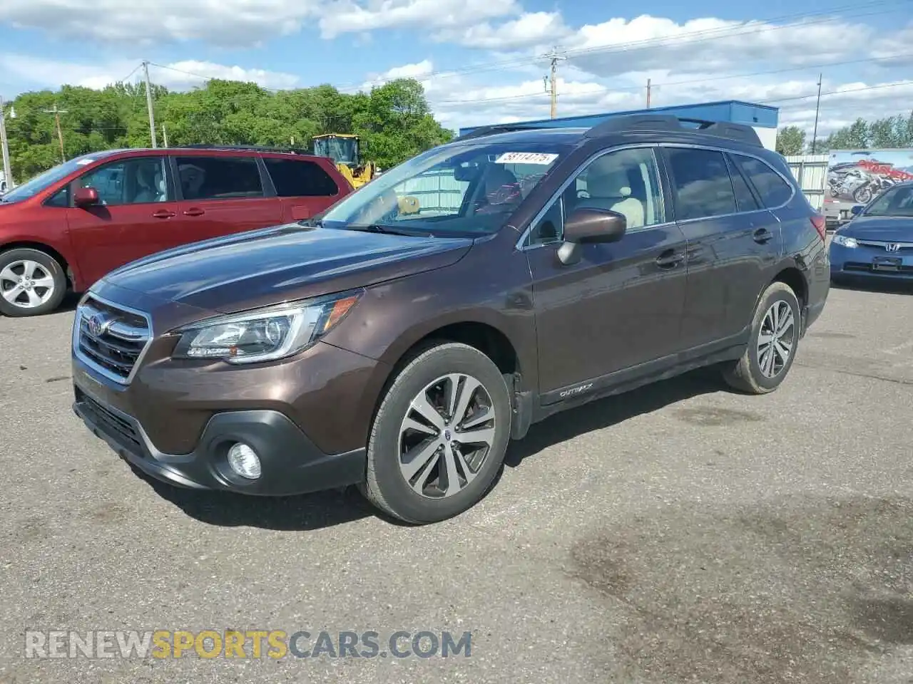 1 Photograph of a damaged car 4S4BSAFC4K3205232 SUBARU OUTBACK 2019