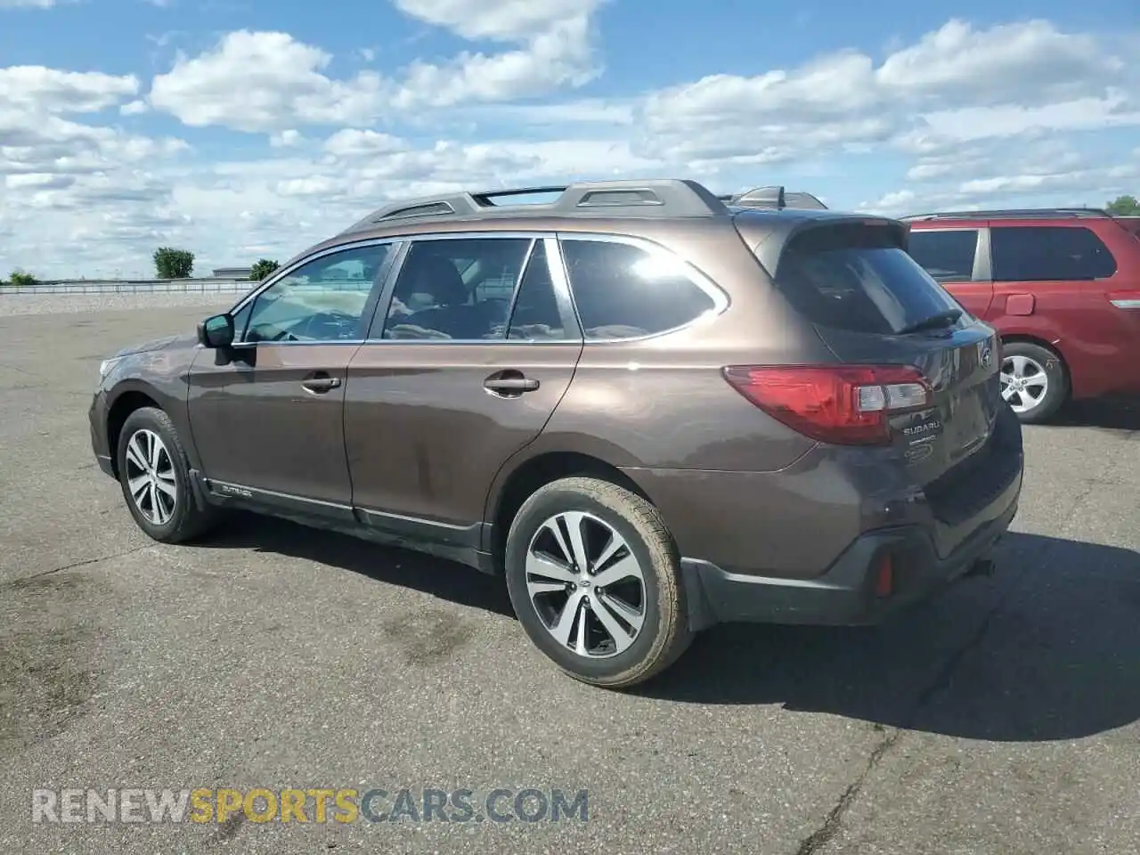 2 Photograph of a damaged car 4S4BSAFC4K3205232 SUBARU OUTBACK 2019