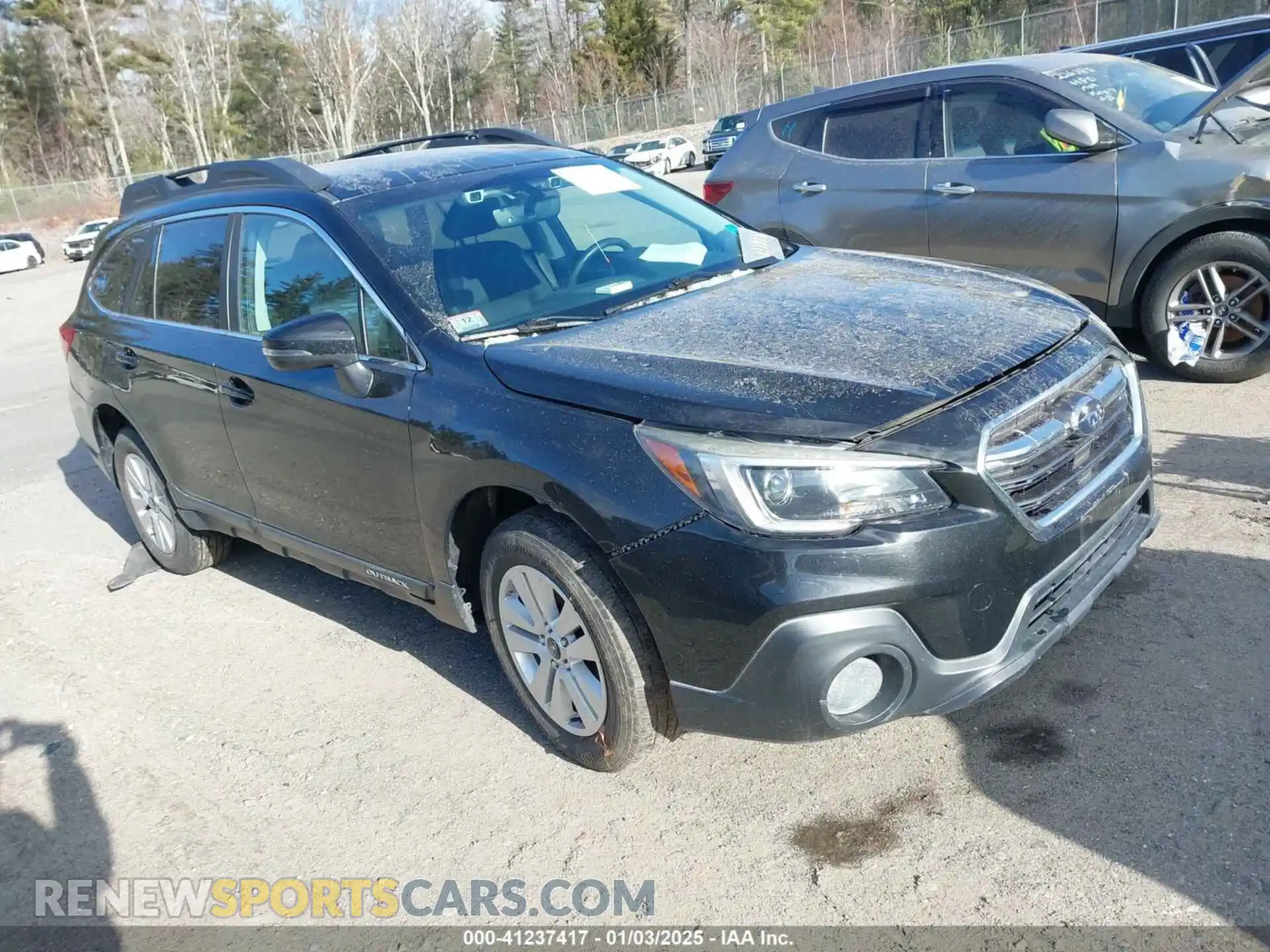 1 Photograph of a damaged car 4S4BSAFC4K3321885 SUBARU OUTBACK 2019