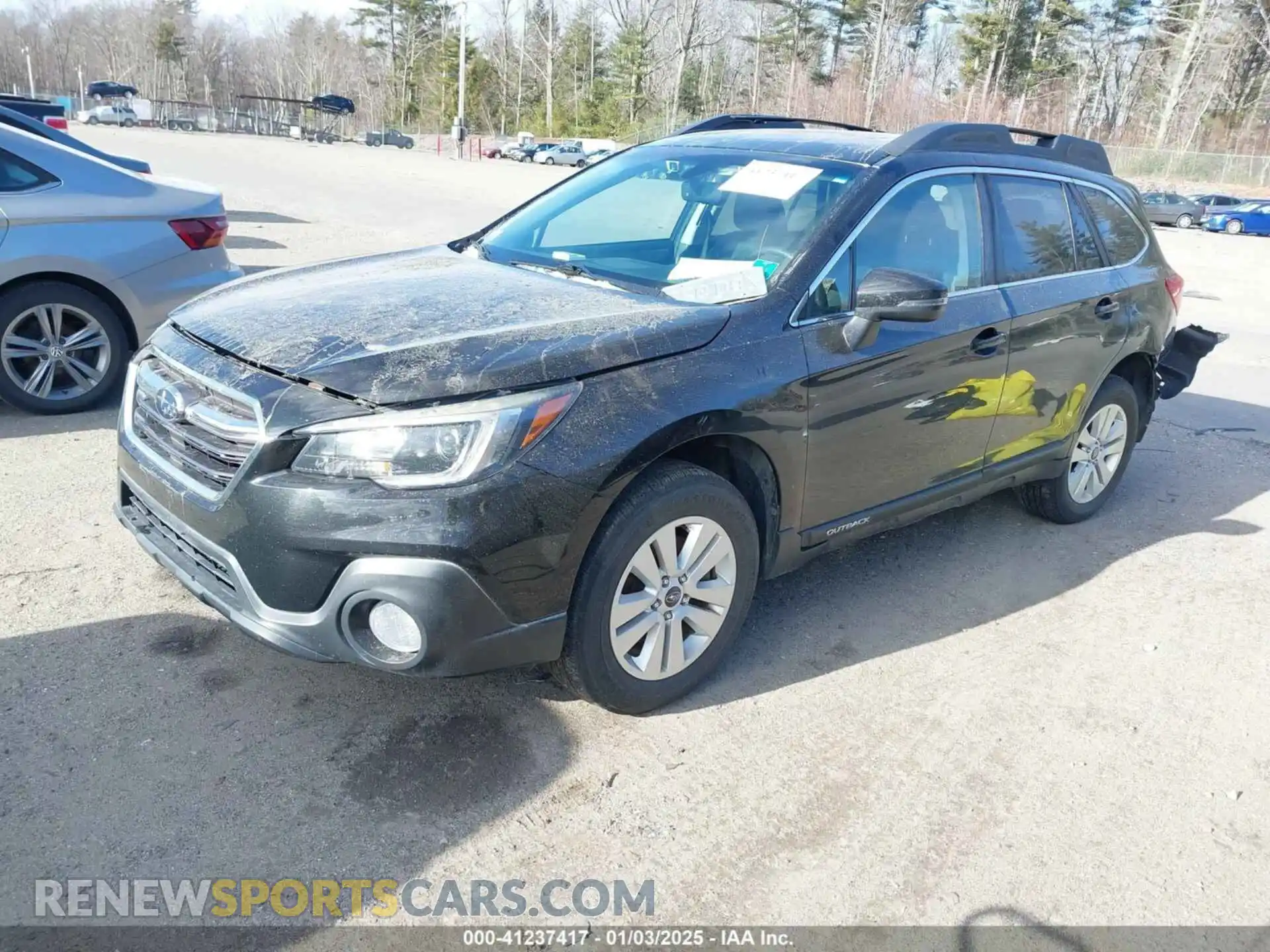 2 Photograph of a damaged car 4S4BSAFC4K3321885 SUBARU OUTBACK 2019