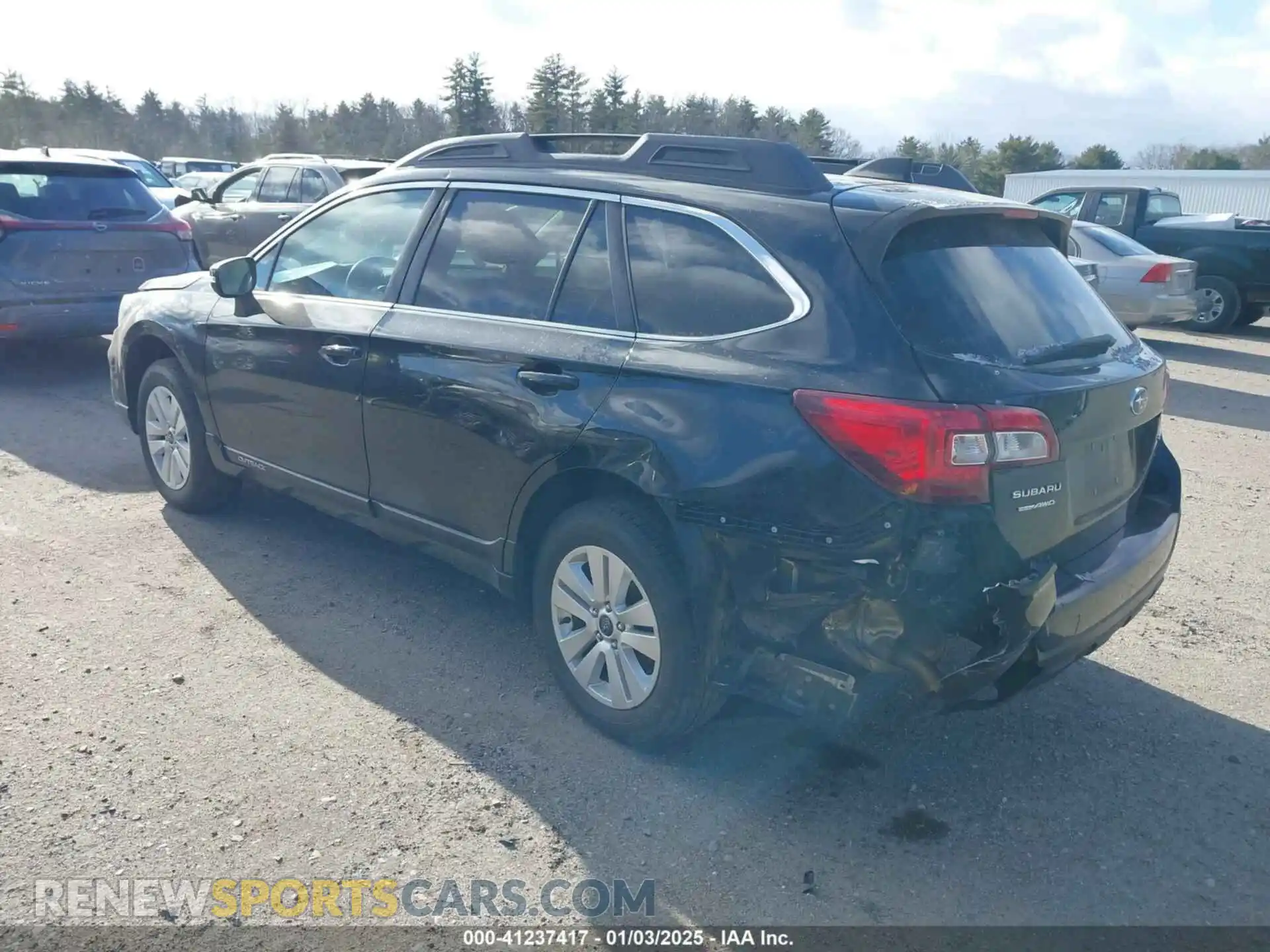 3 Photograph of a damaged car 4S4BSAFC4K3321885 SUBARU OUTBACK 2019
