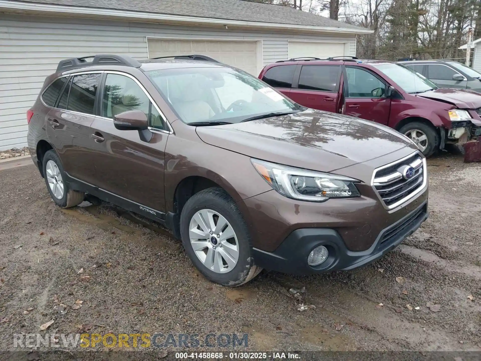 1 Photograph of a damaged car 4S4BSAFC4K3363845 SUBARU OUTBACK 2019