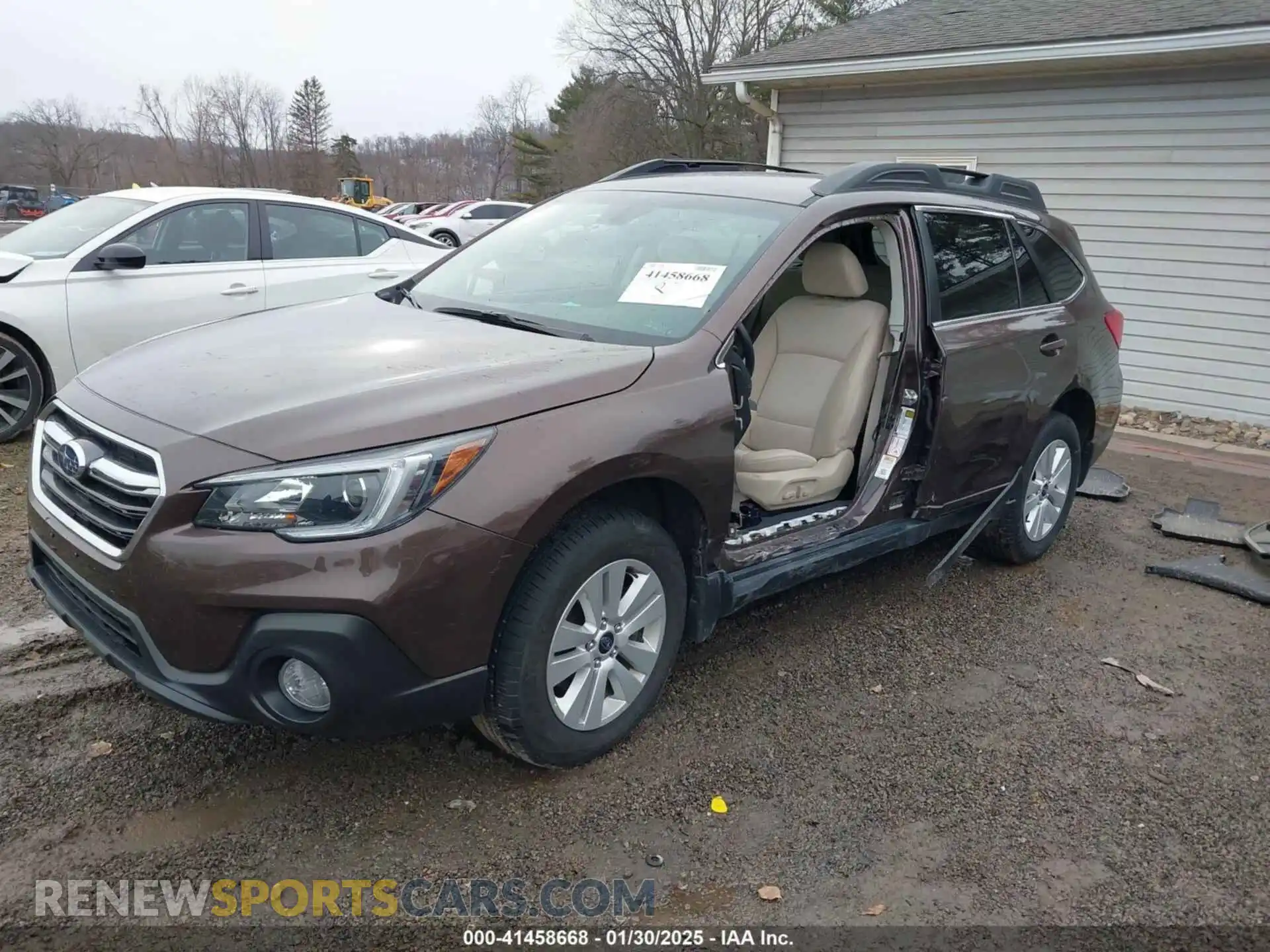 2 Photograph of a damaged car 4S4BSAFC4K3363845 SUBARU OUTBACK 2019