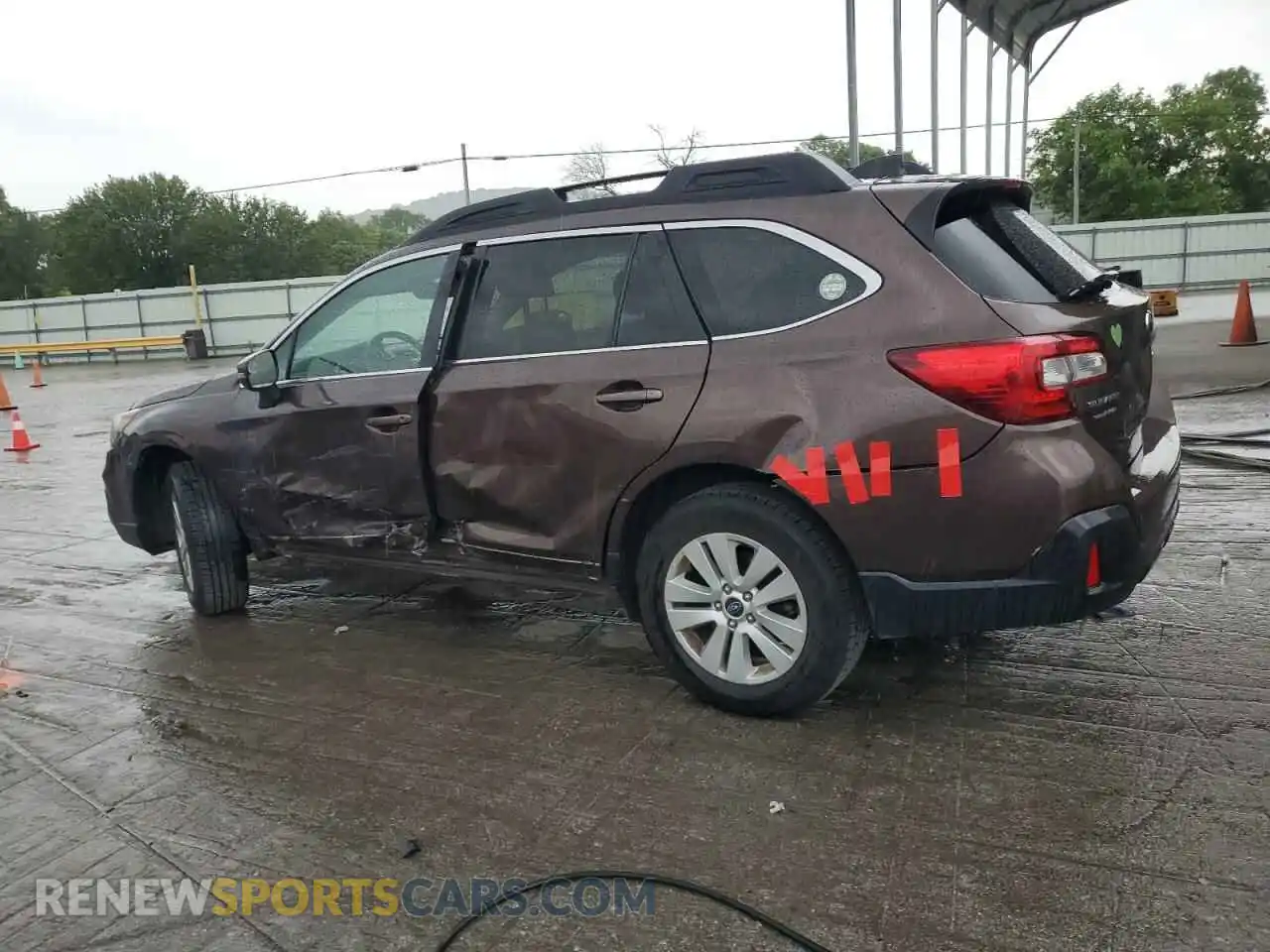 2 Photograph of a damaged car 4S4BSAFC5K3298374 SUBARU OUTBACK 2019
