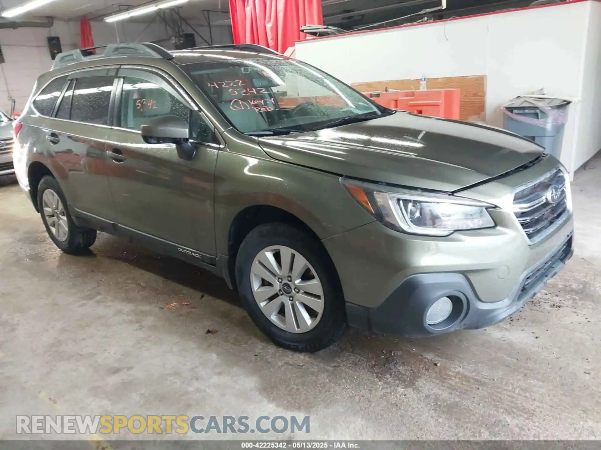1 Photograph of a damaged car 4S4BSAFC6K3357691 SUBARU OUTBACK 2019