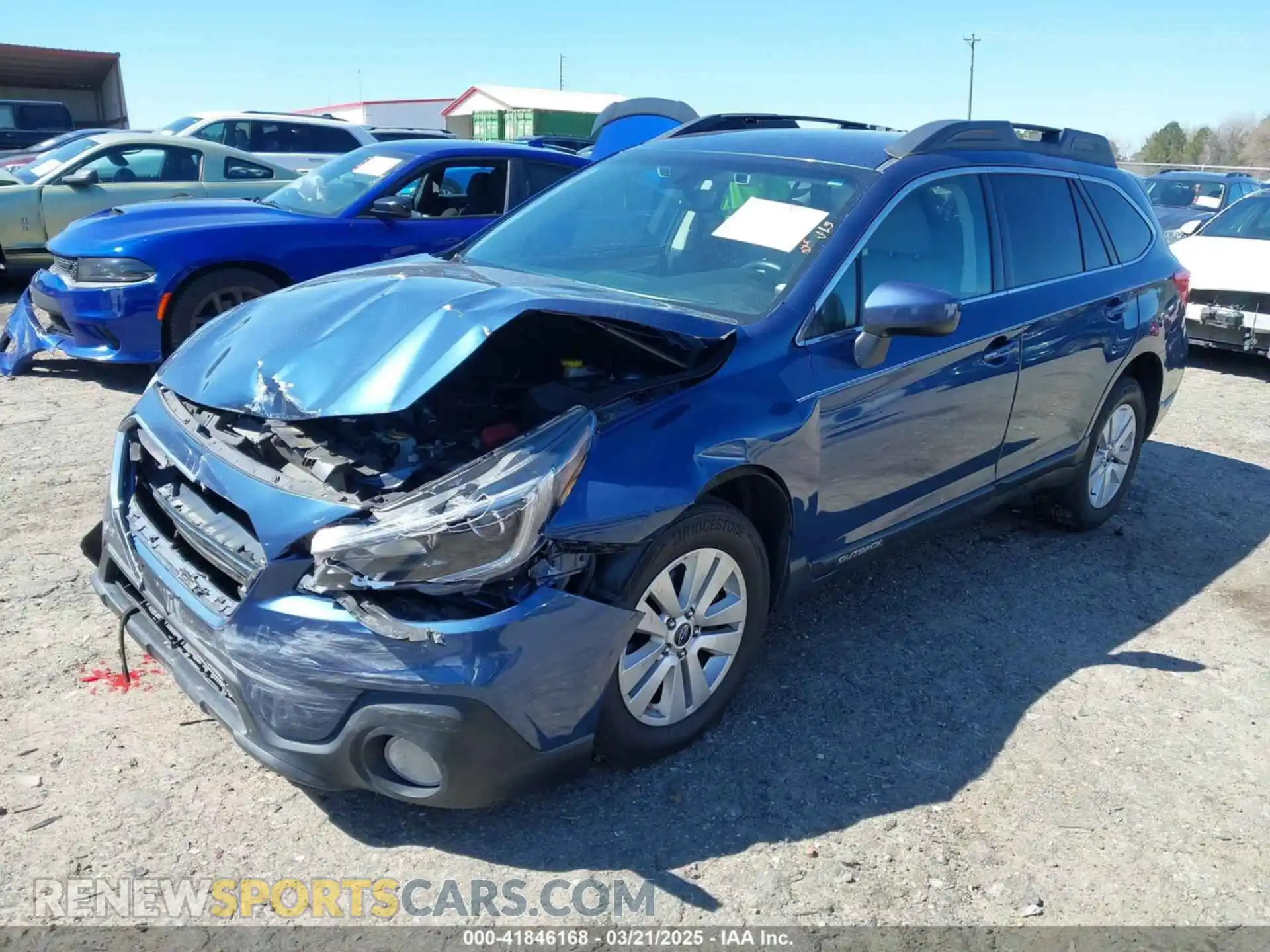 2 Photograph of a damaged car 4S4BSAFC7K3288087 SUBARU OUTBACK 2019