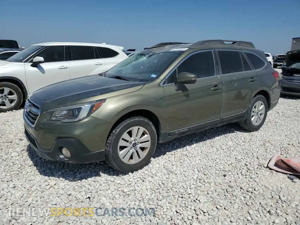 1 Photograph of a damaged car 4S4BSAFC8K3314566 SUBARU OUTBACK 2019