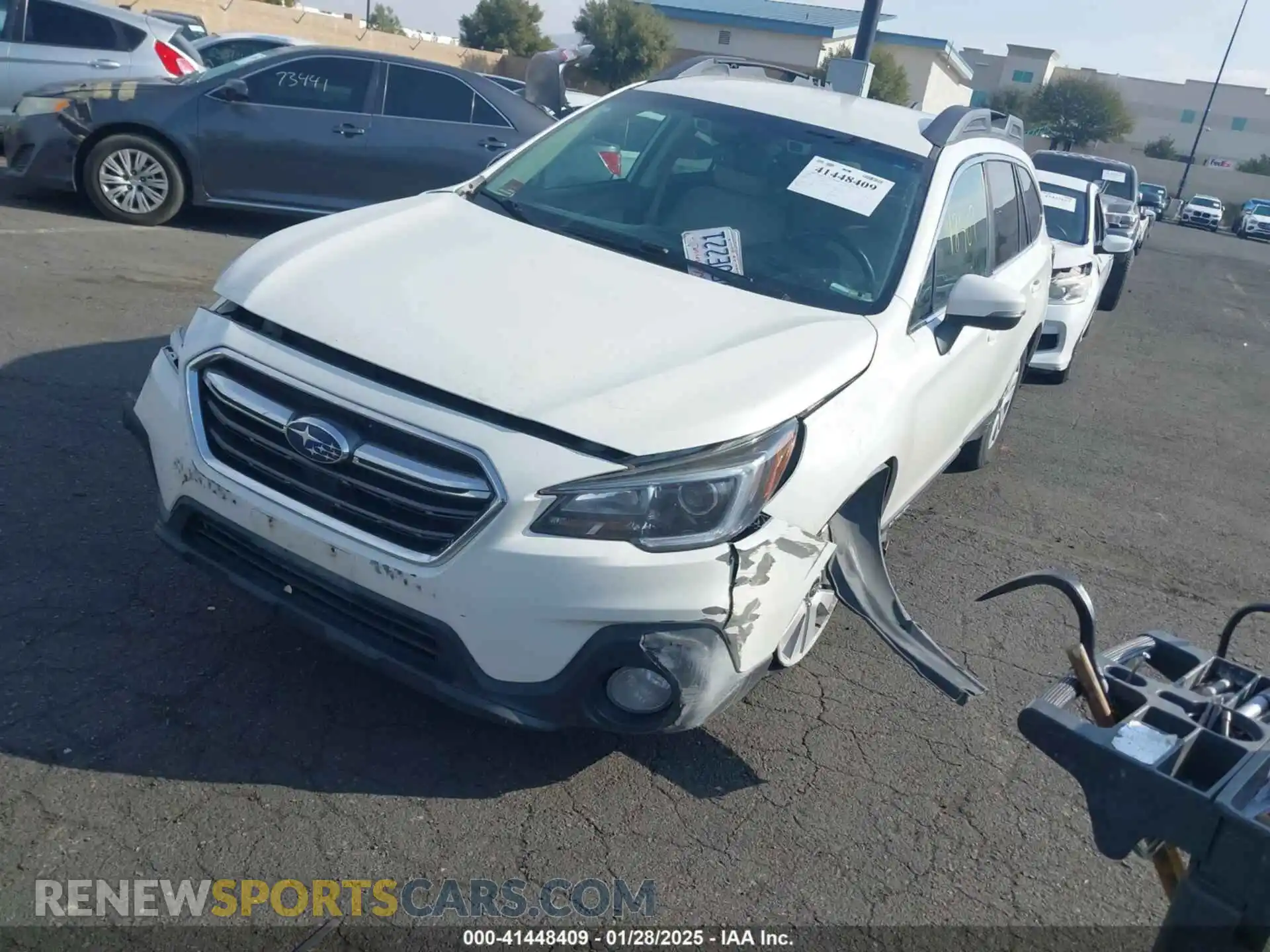 2 Photograph of a damaged car 4S4BSAFC9K3253812 SUBARU OUTBACK 2019