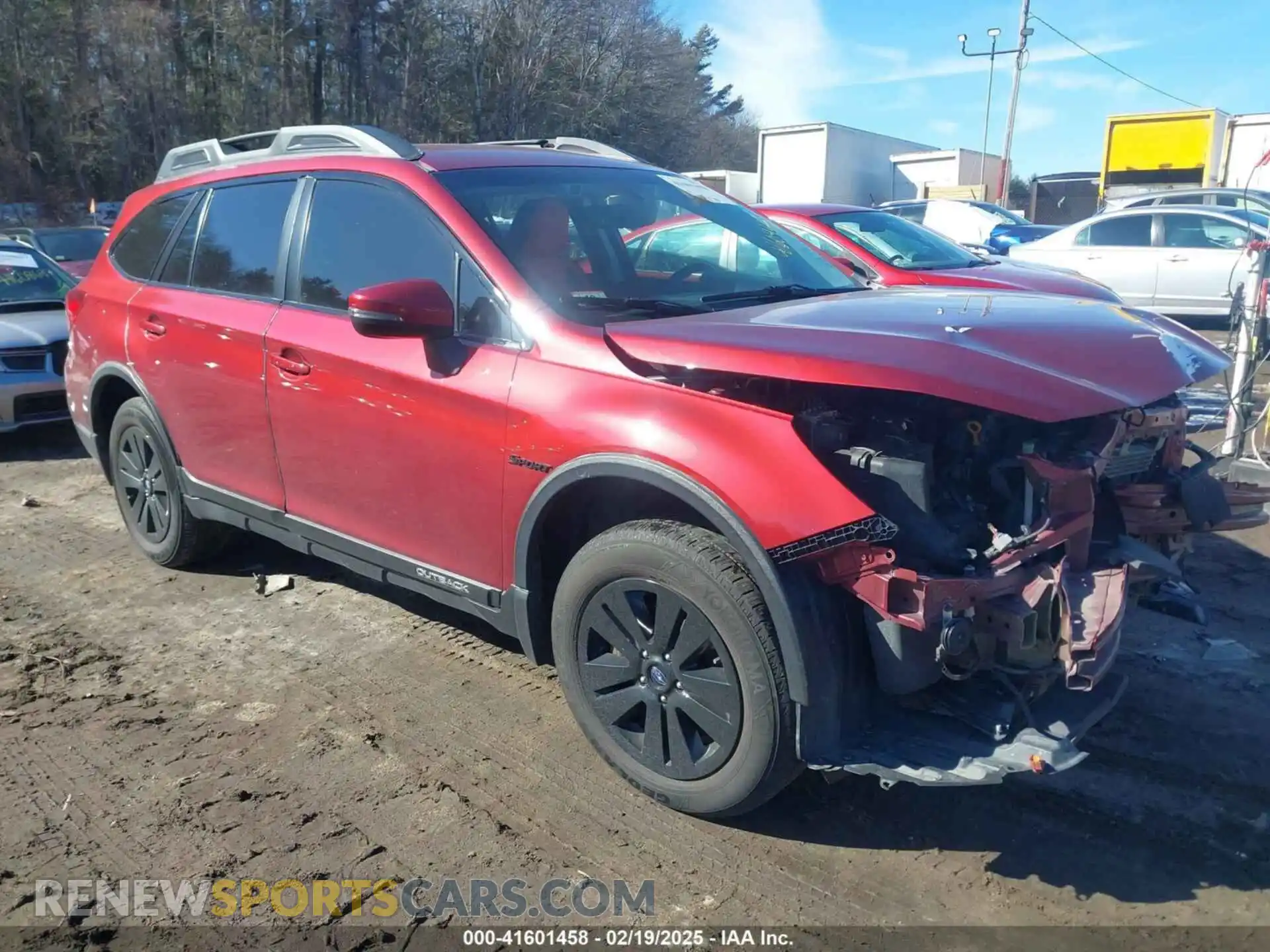 1 Photograph of a damaged car 4S4BSAFC9K3349701 SUBARU OUTBACK 2019