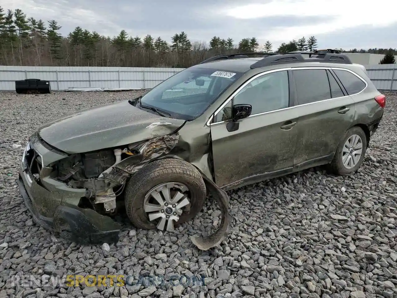 1 Photograph of a damaged car 4S4BSAFCXK3211925 SUBARU OUTBACK 2019