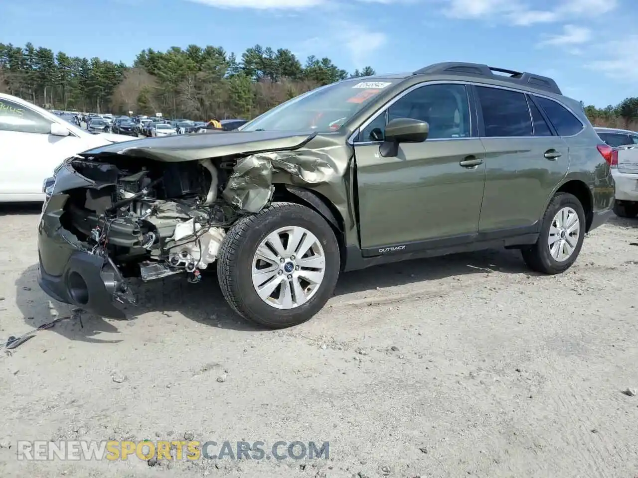 1 Photograph of a damaged car 4S4BSAFCXK3216526 SUBARU OUTBACK 2019