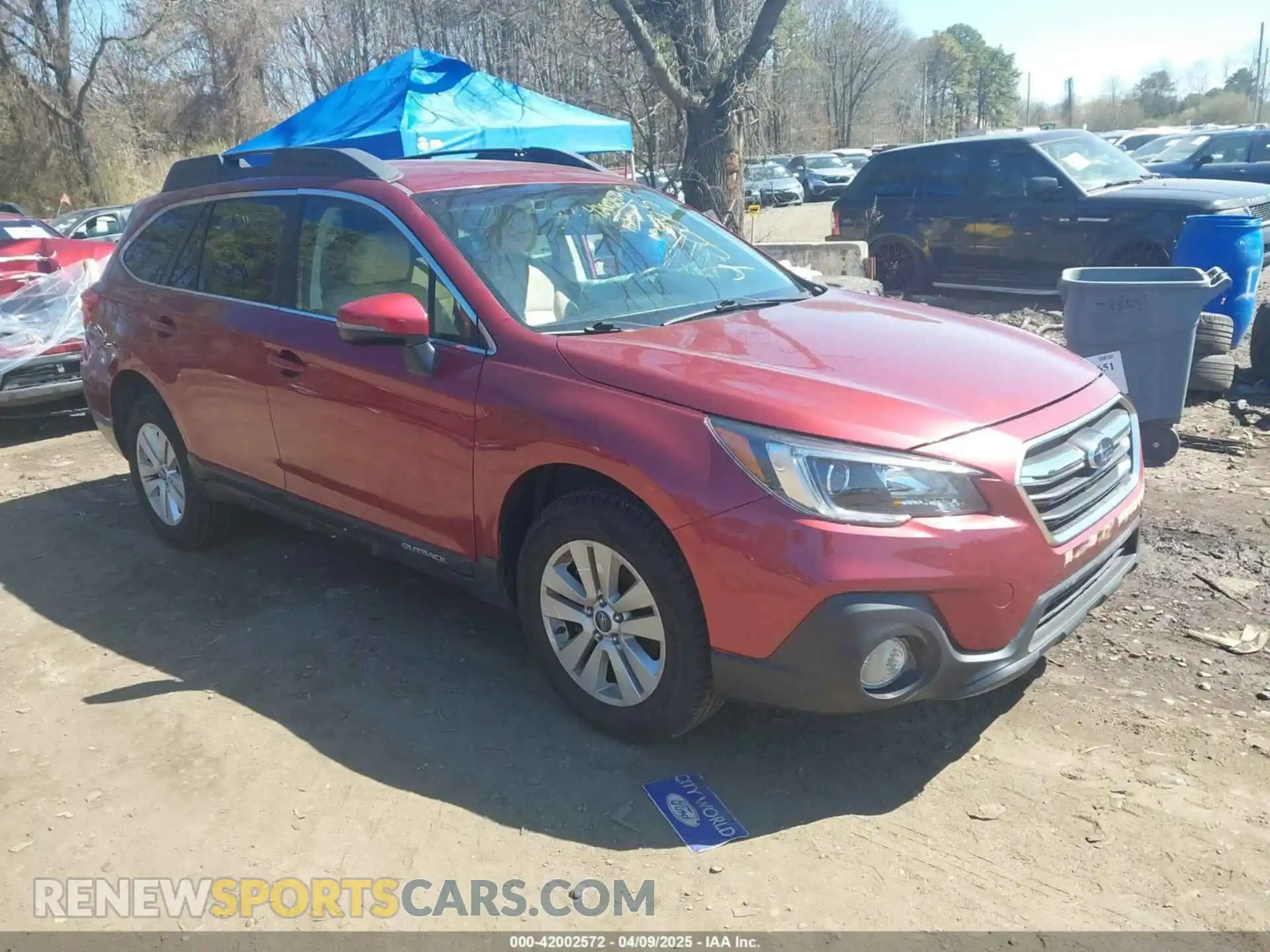 1 Photograph of a damaged car 4S4BSAFCXK3325424 SUBARU OUTBACK 2019
