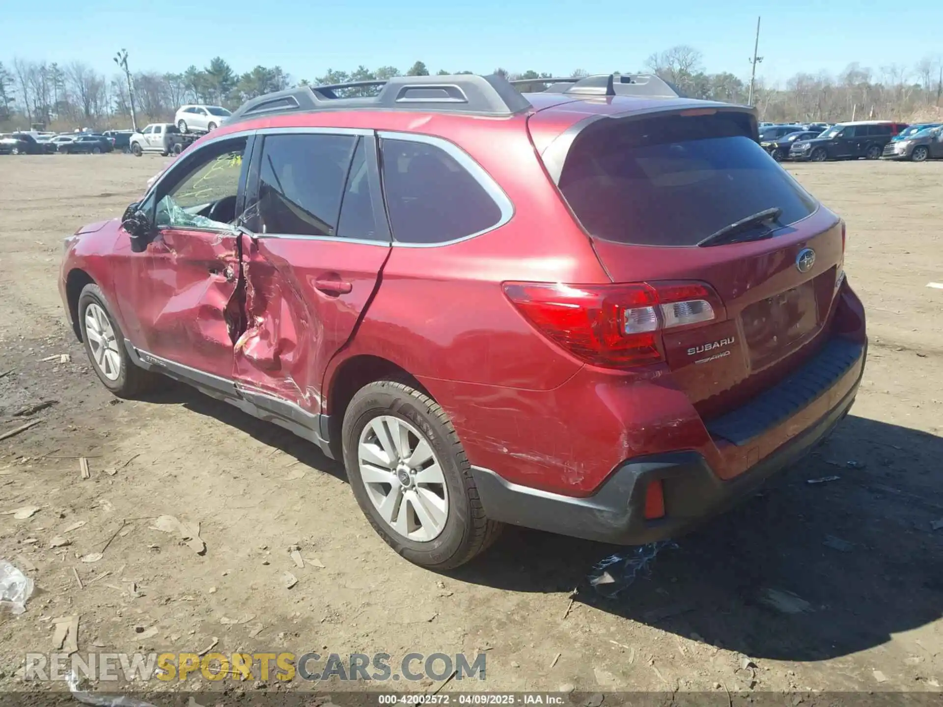 3 Photograph of a damaged car 4S4BSAFCXK3325424 SUBARU OUTBACK 2019