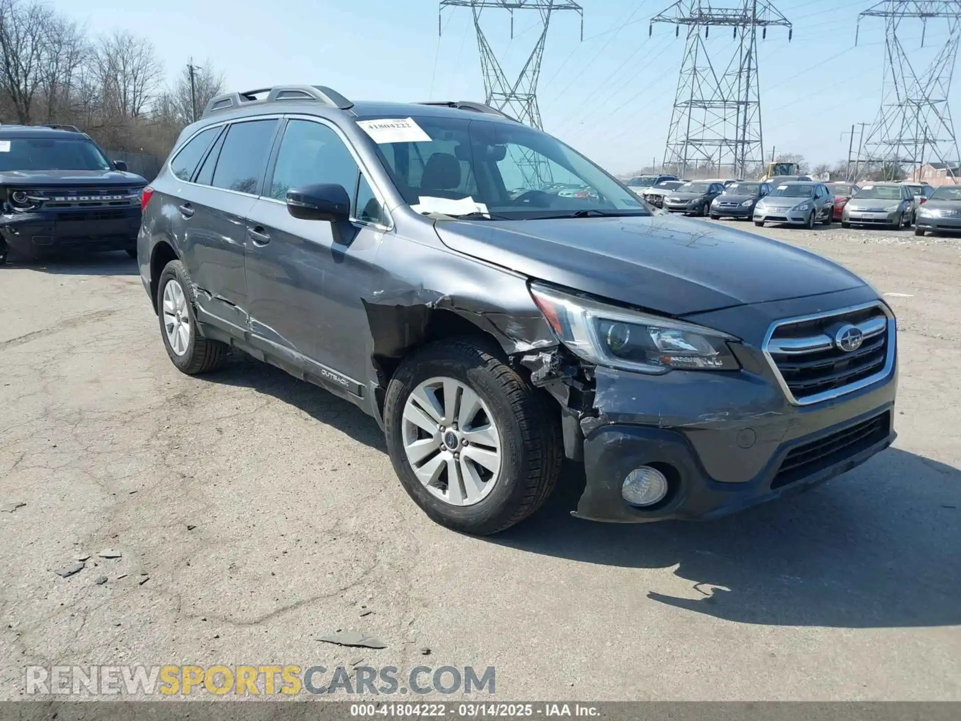 1 Photograph of a damaged car 4S4BSAHC1K3270391 SUBARU OUTBACK 2019