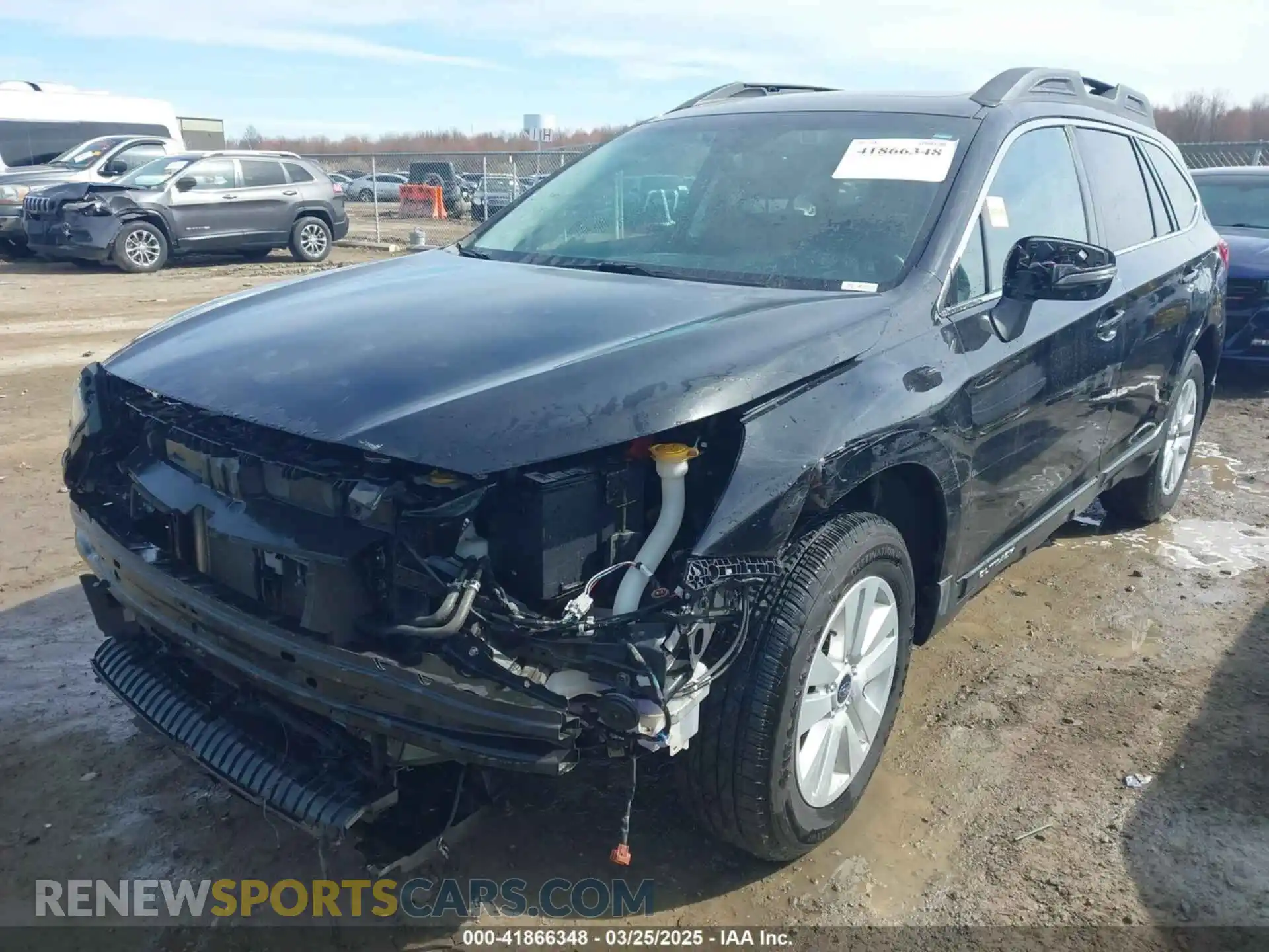 2 Photograph of a damaged car 4S4BSAHC4K3208127 SUBARU OUTBACK 2019