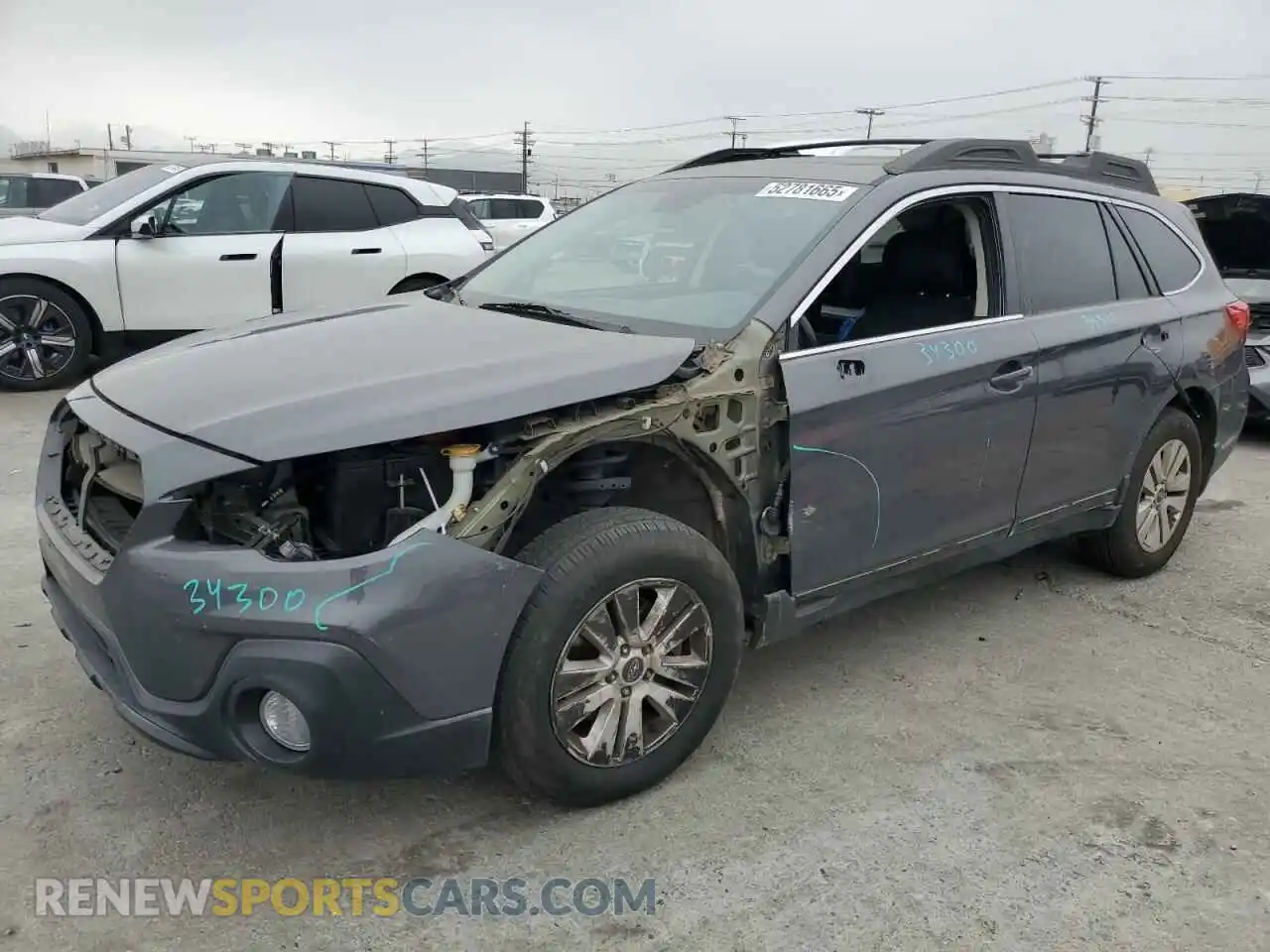 1 Photograph of a damaged car 4S4BSAHC7K3374996 SUBARU OUTBACK 2019