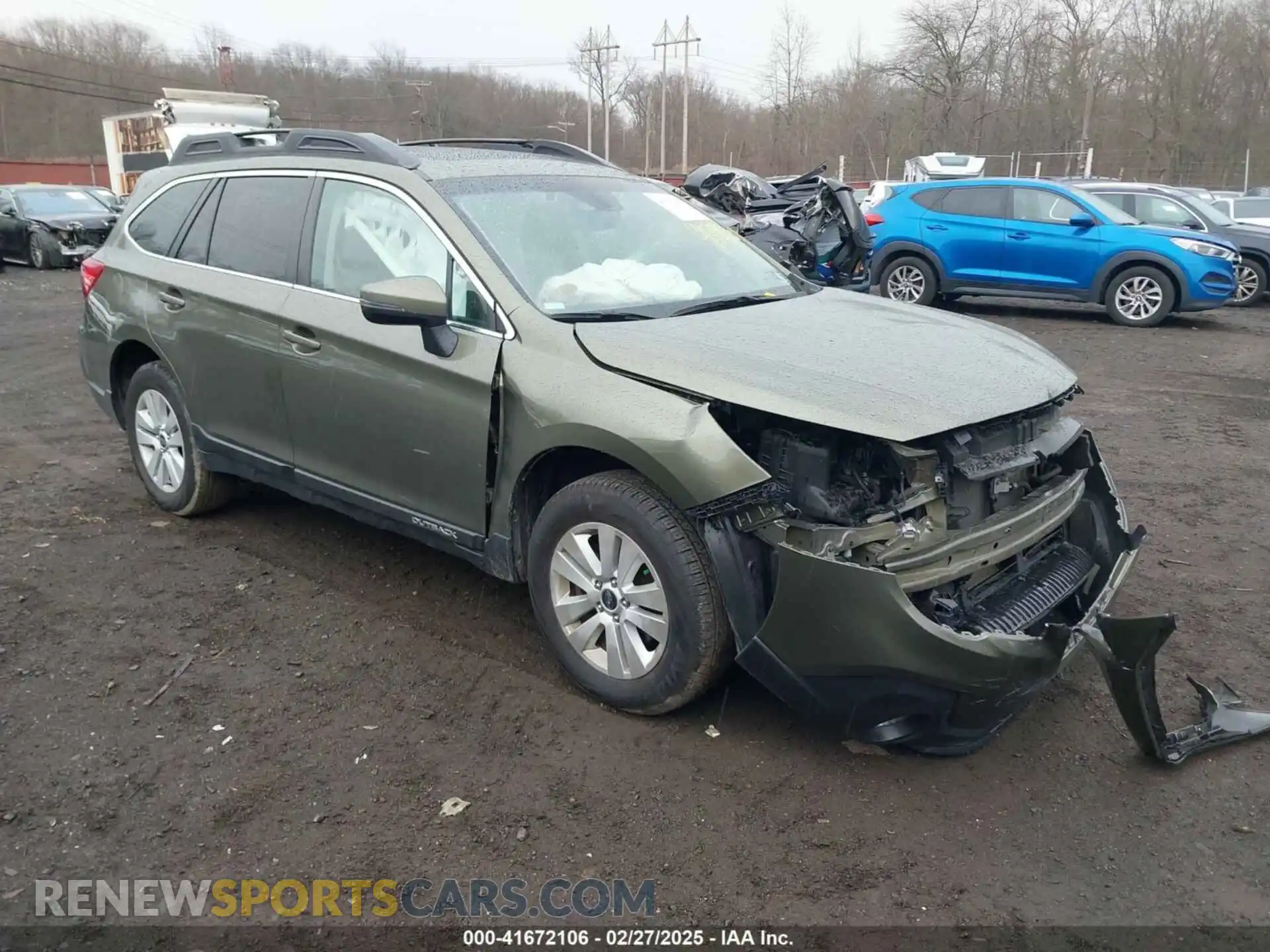 1 Photograph of a damaged car 4S4BSAHC8K3337777 SUBARU OUTBACK 2019