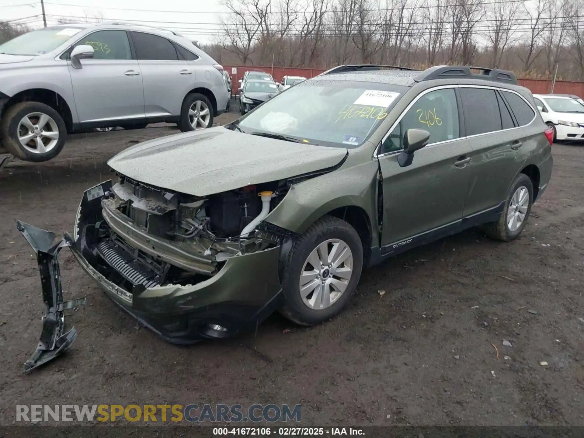 2 Photograph of a damaged car 4S4BSAHC8K3337777 SUBARU OUTBACK 2019