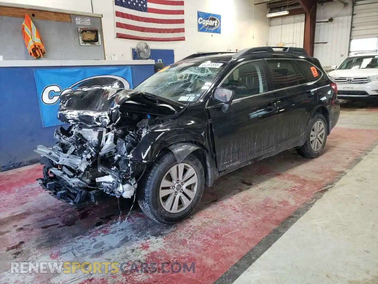 1 Photograph of a damaged car 4S4BSAHC9K3253726 SUBARU OUTBACK 2019