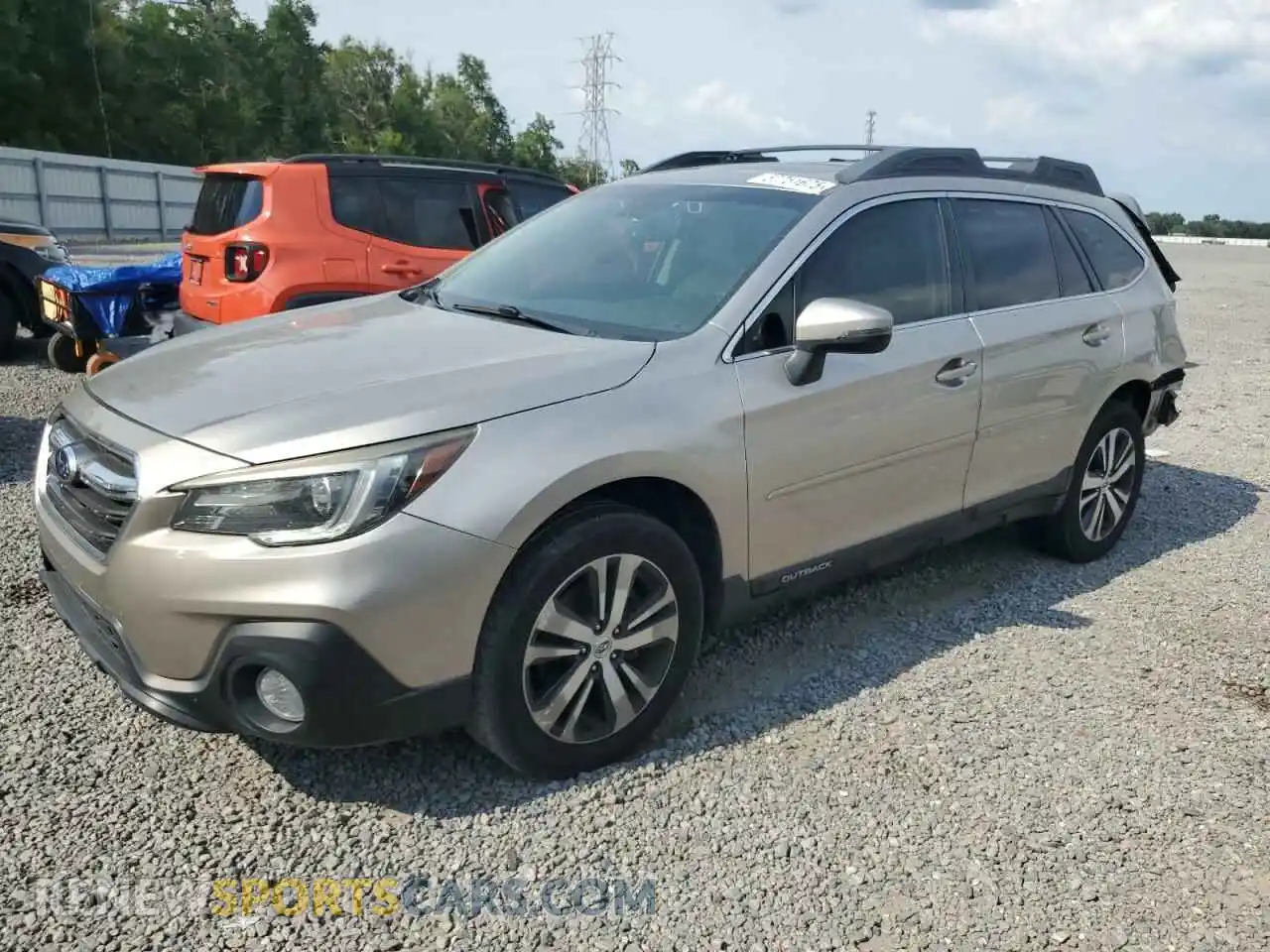 1 Photograph of a damaged car 4S4BSANC0K3218352 SUBARU OUTBACK 2019