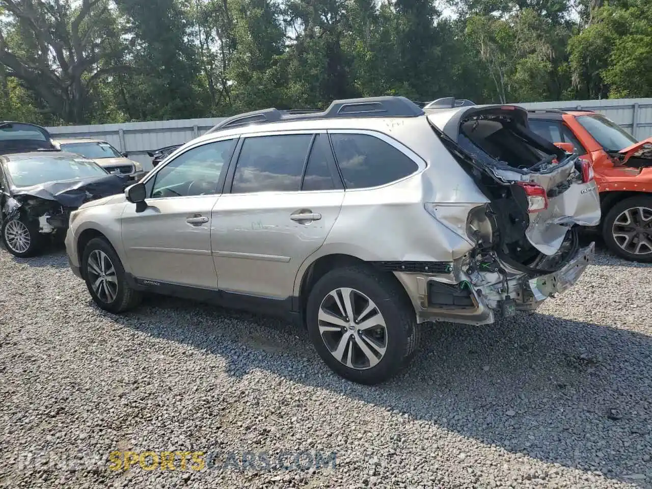 2 Photograph of a damaged car 4S4BSANC0K3218352 SUBARU OUTBACK 2019
