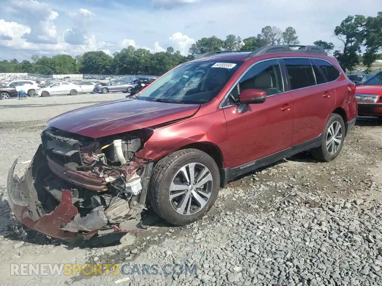 1 Photograph of a damaged car 4S4BSANC0K3262979 SUBARU OUTBACK 2019